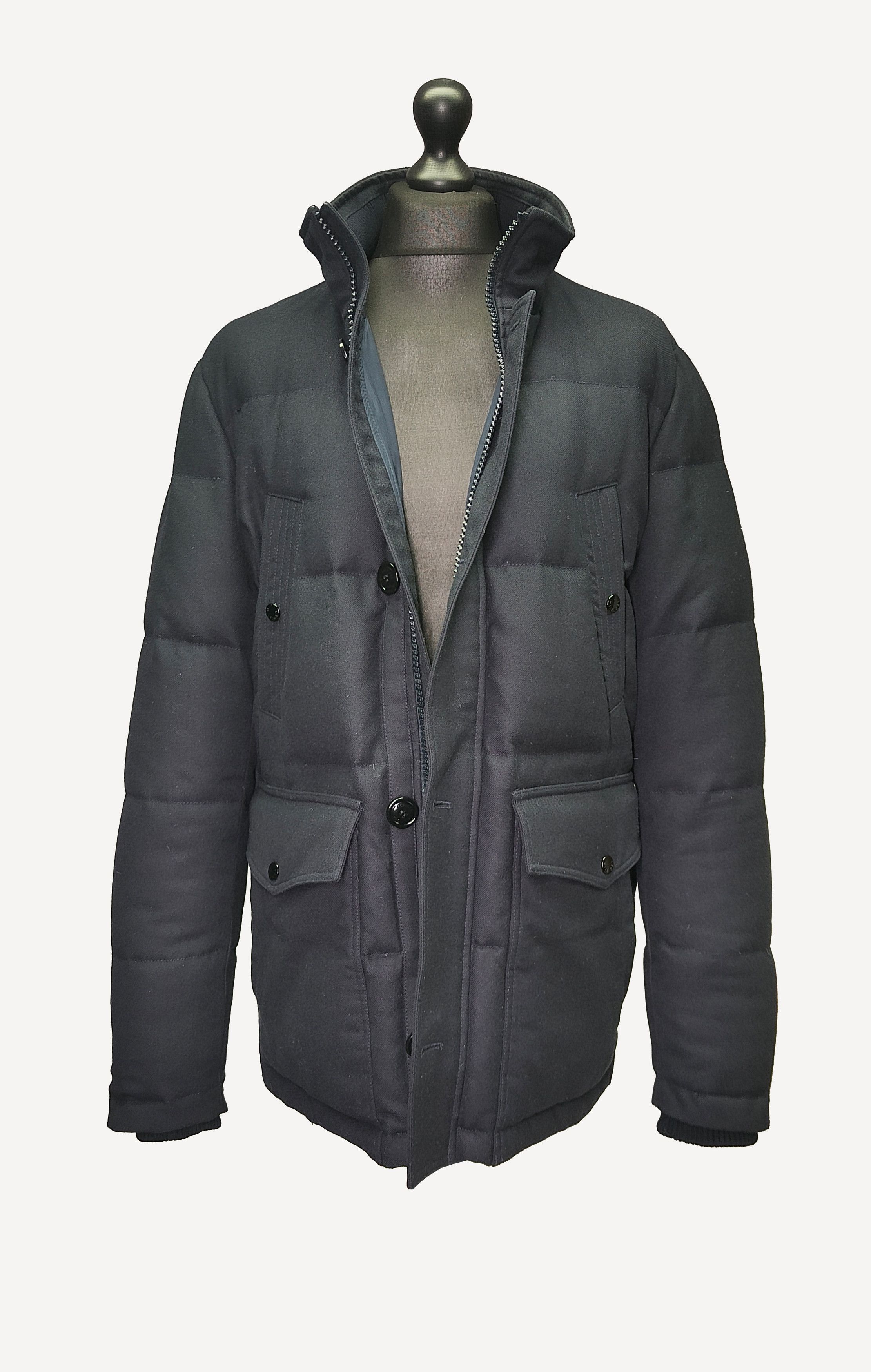 Tommy Hilfiger TOMMY HILFIGER _ ITALY _ NAVY _ TAILORED _ DOWN _WOOL PARKA Size US L / EU 52-54 / 3 - 3 Thumbnail