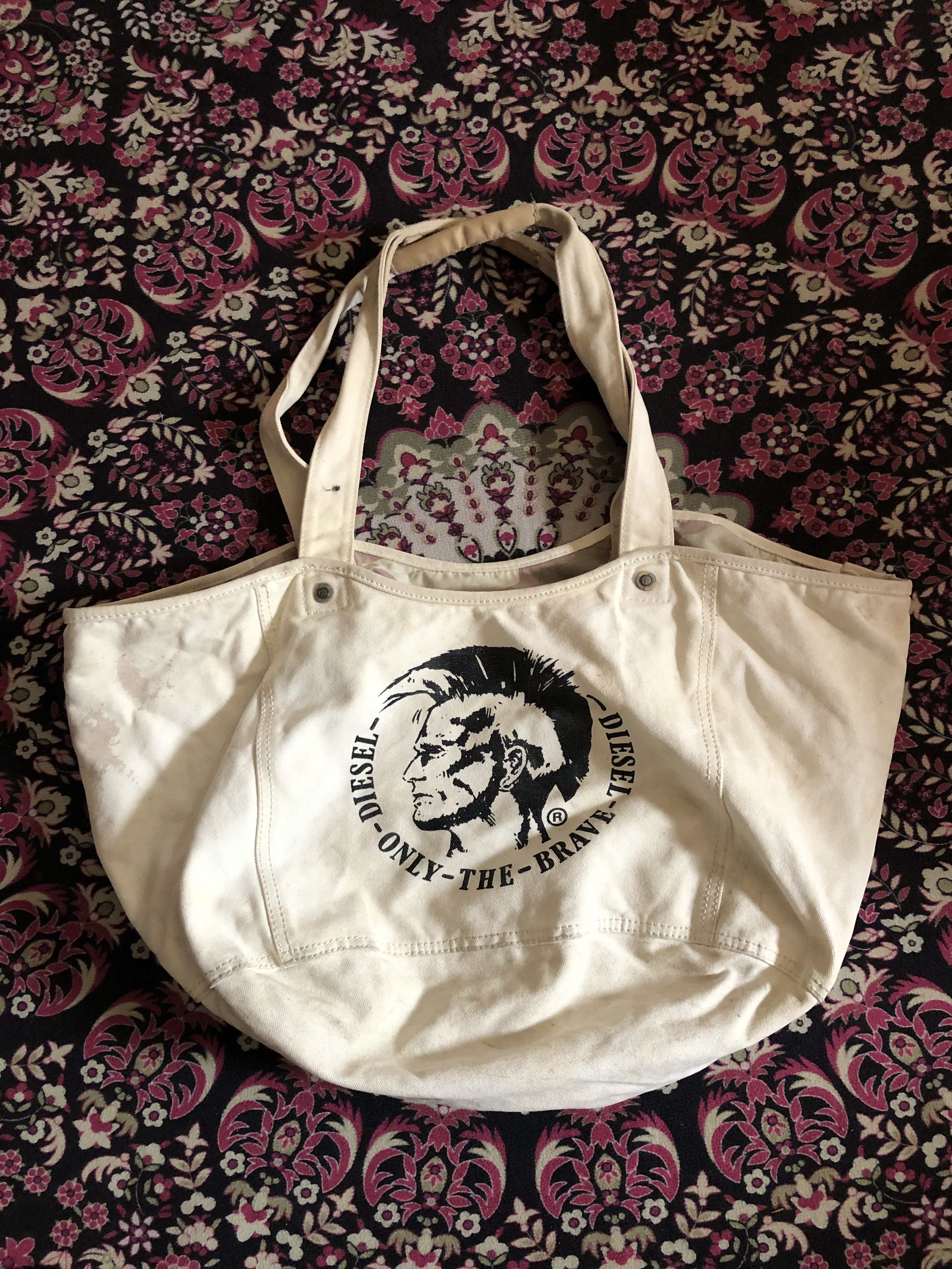 Diesel Very Rare‼️ Vtg Diesel Mohawk Style Totebag Size ONE SIZE - 2 Thumbnail