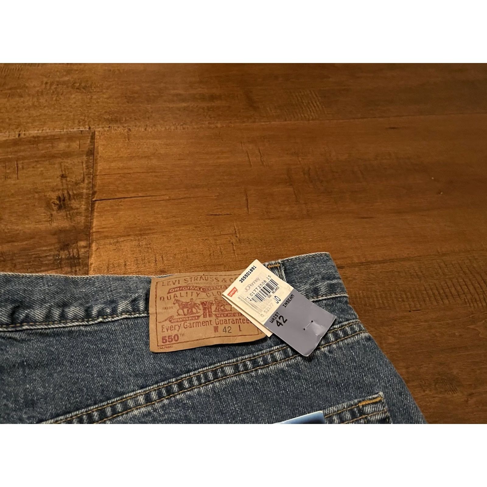 Levi's VINTAGE Levi's 550 Relaxed Fit 10" Denim Jean Shorts Baggy - Men's 42 - New! Size US 42 / EU 58 - 3 Thumbnail