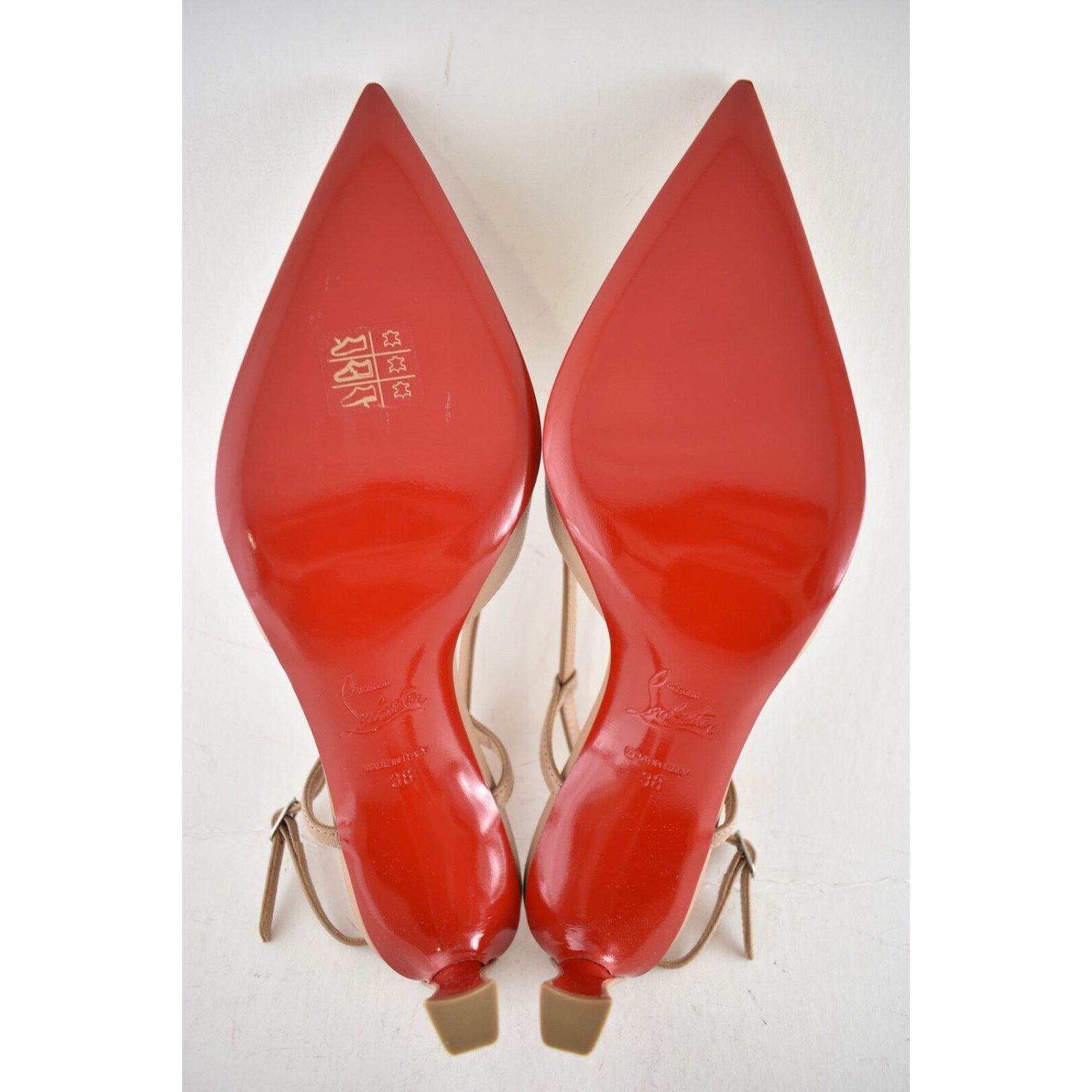 Christian Louboutin Christian Louboutin Condoroline 55 Blush Nude Leather Size US 8 / IT 38 - 13 Thumbnail