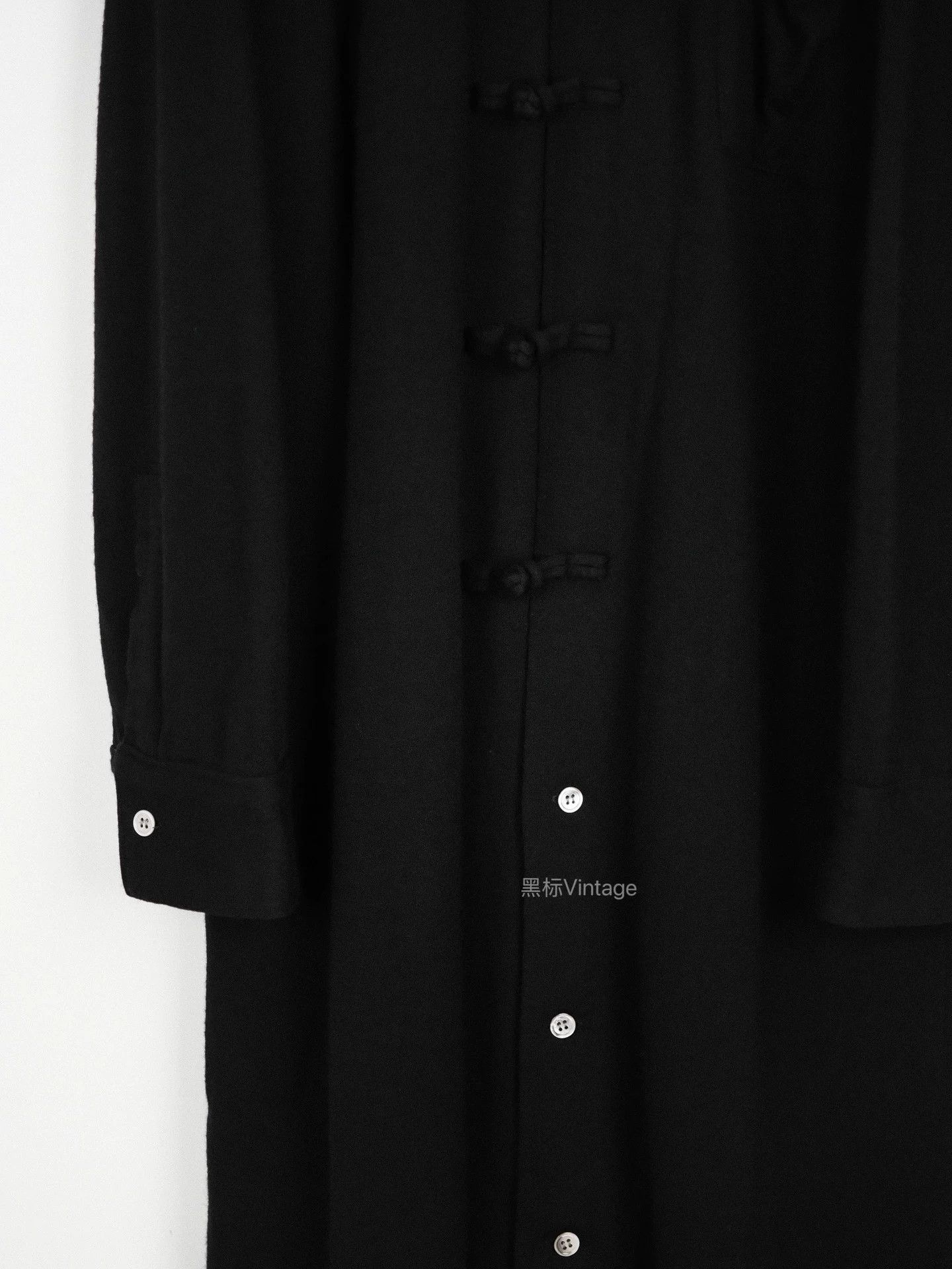 Yohji Yamamoto Yohji 96AW Archive Mandarin Frog Button Long Shirt Size US M / EU 48-50 / 2 - 4 Thumbnail