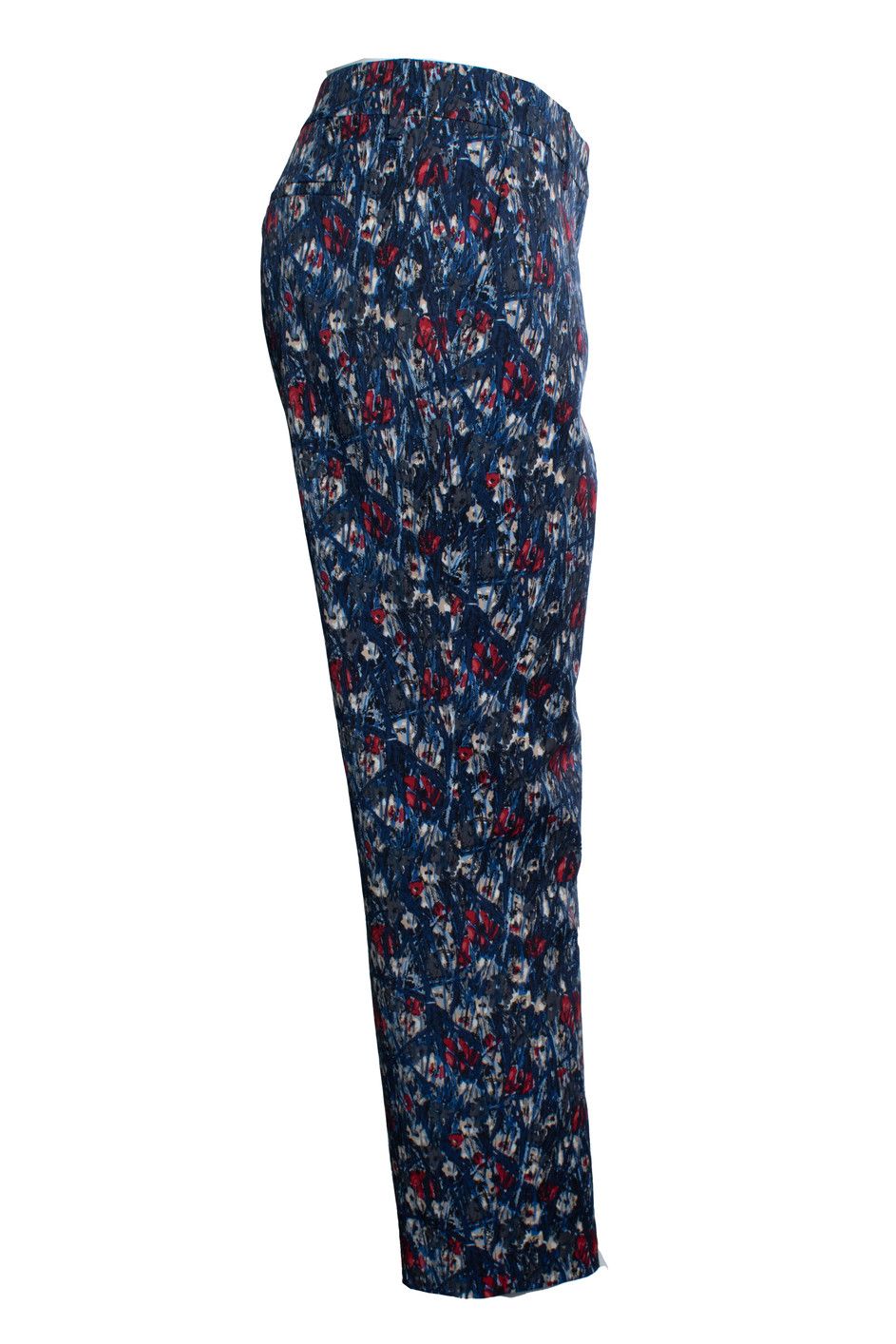 Prada Prada, Floral and striped pantalon in blue Size 30" / US 8 / IT 44 - 3 Thumbnail