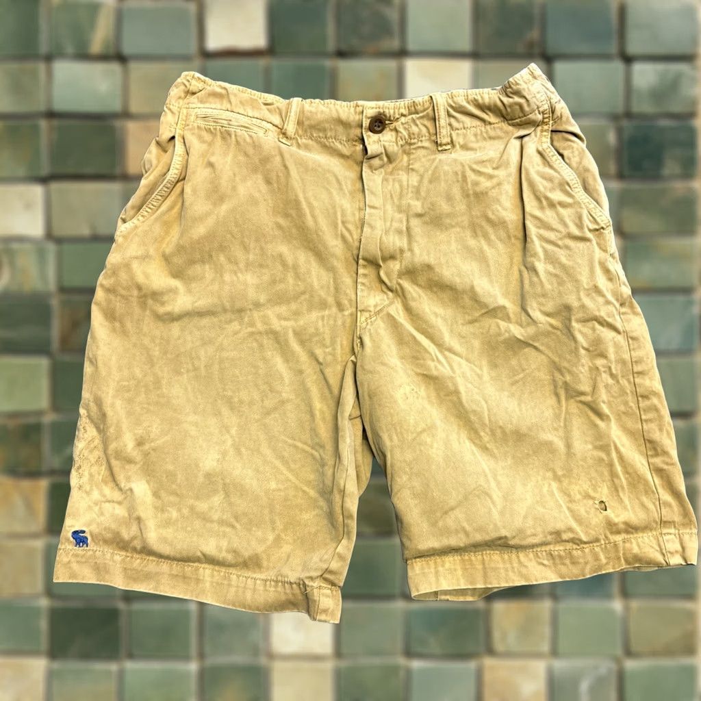 Abercrombie & Fitch VINTAGE Abercrombie & Fitch Shorts Men 32 Beige Cargo Drawstring Pockets 90s Military Outdoor Casual Workwear Size US 32 / EU 48 - 1 Thumbnail
