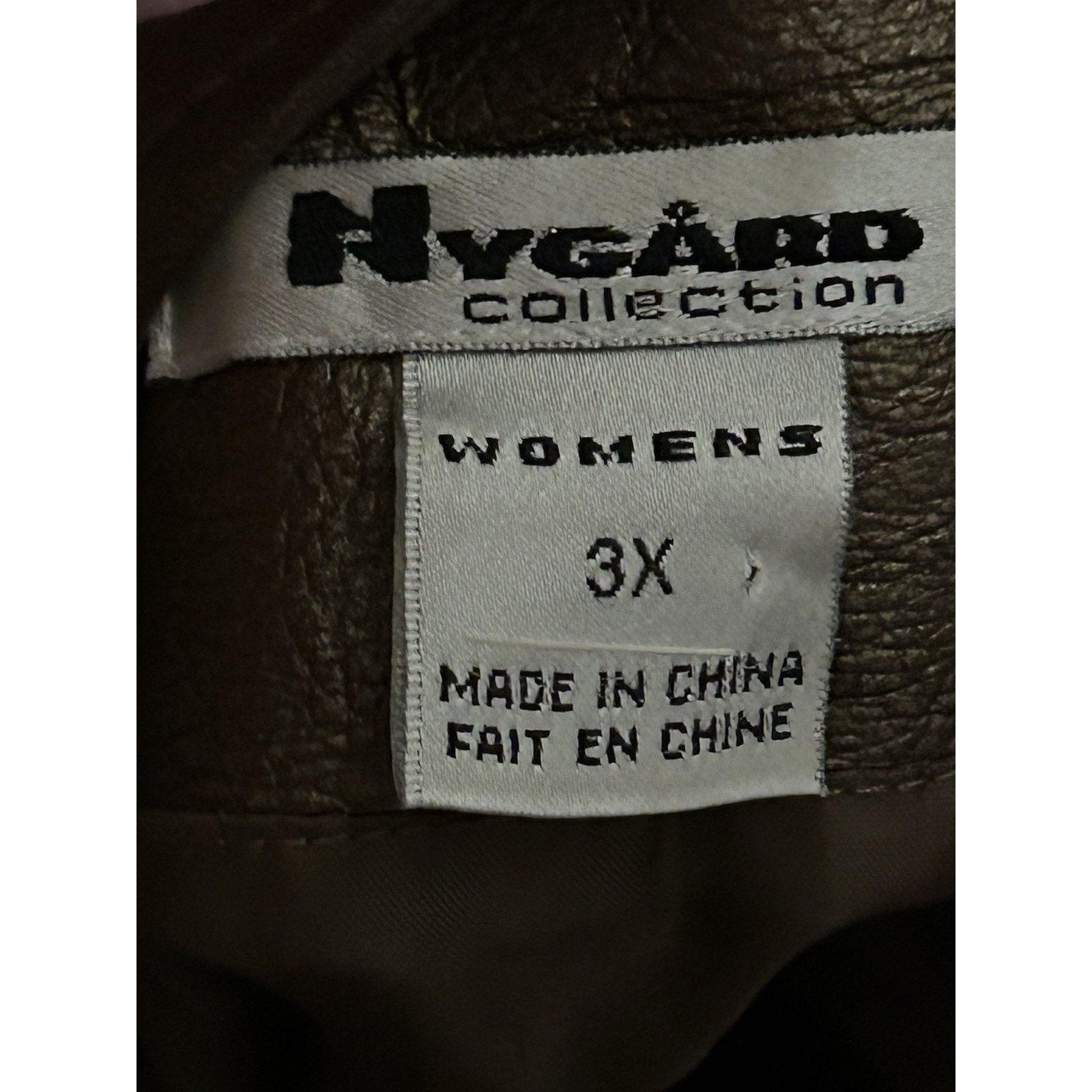 Other Nygard Women Leather/Knit Full Zip Jacket Bronze Size 3XL Size 3XL / US 20-22 - 4 Thumbnail