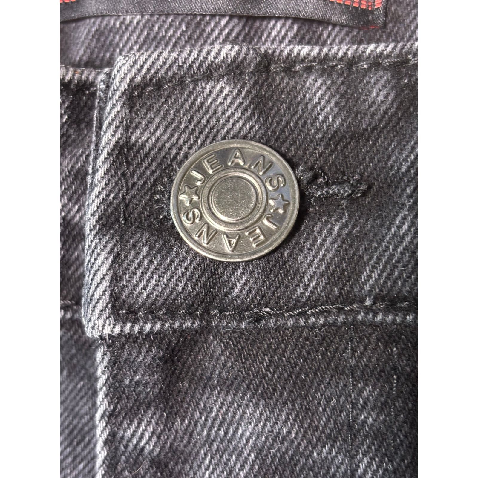 Denim & Co. S. Denim Classic Black Native American Patch Jeans Shorts Size US 32 / EU 48 - 3 Thumbnail