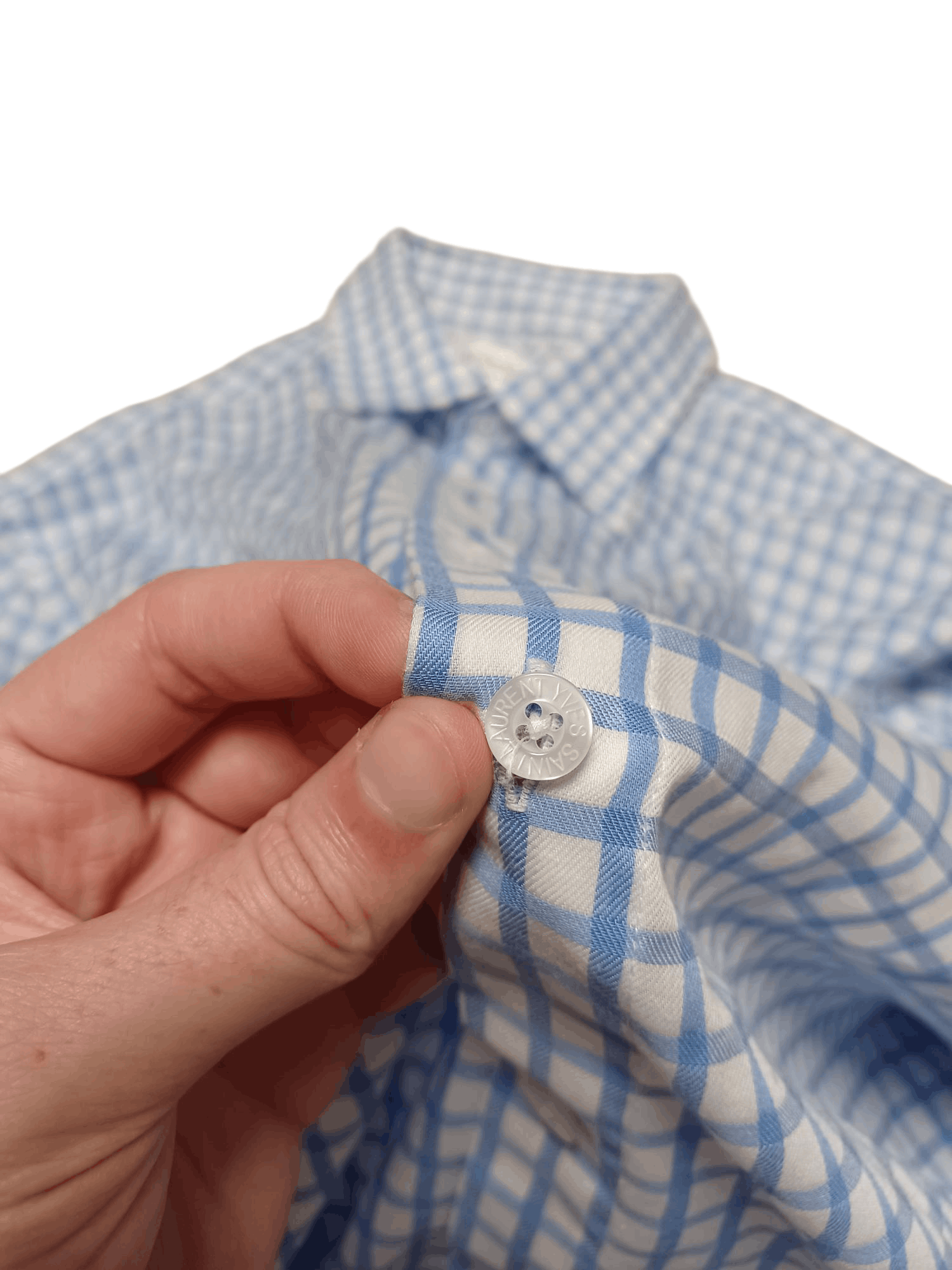 Yves Saint Laurent YVES SAINT LAURENT VINTAGE CHECKERED LIGHT LUXURY SHIRT Size US XL / EU 56 / 4 - 3 Thumbnail