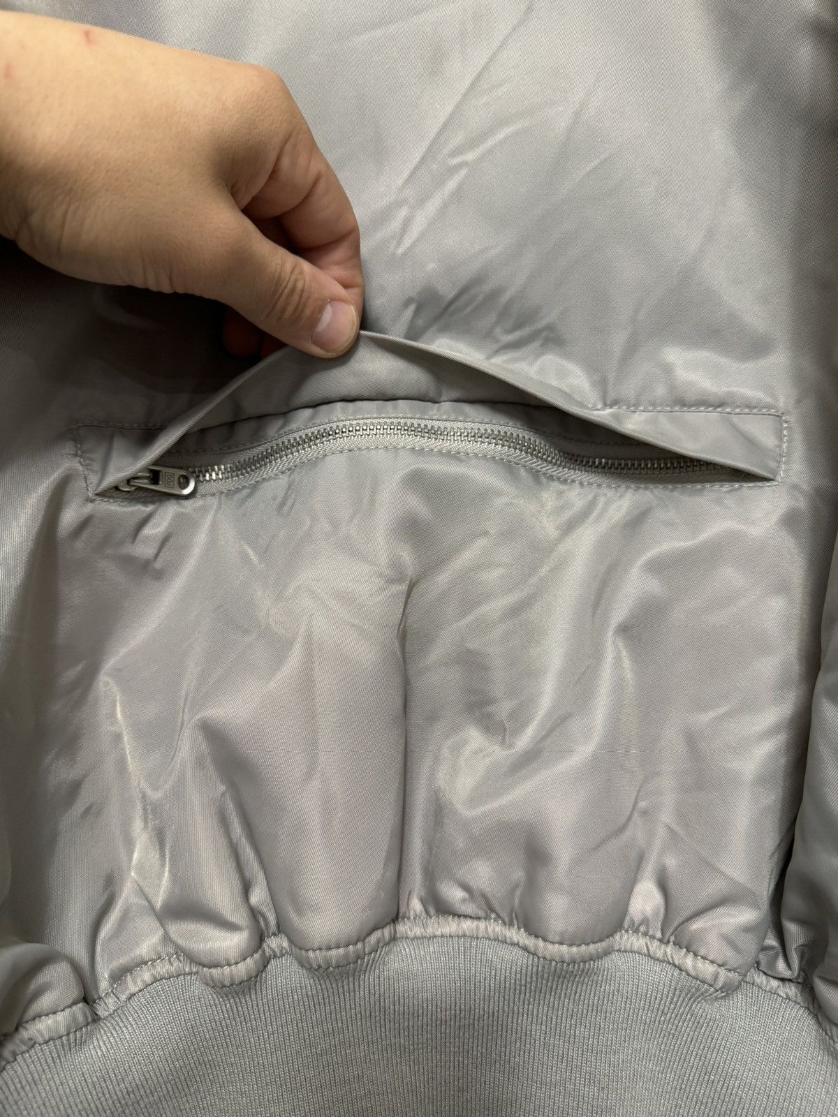 Fear of God 💥FOG Fear of God Collection Two Bomber Jacket Silver SZ S Size US S / EU 44-46 / 1 - 16 Thumbnail