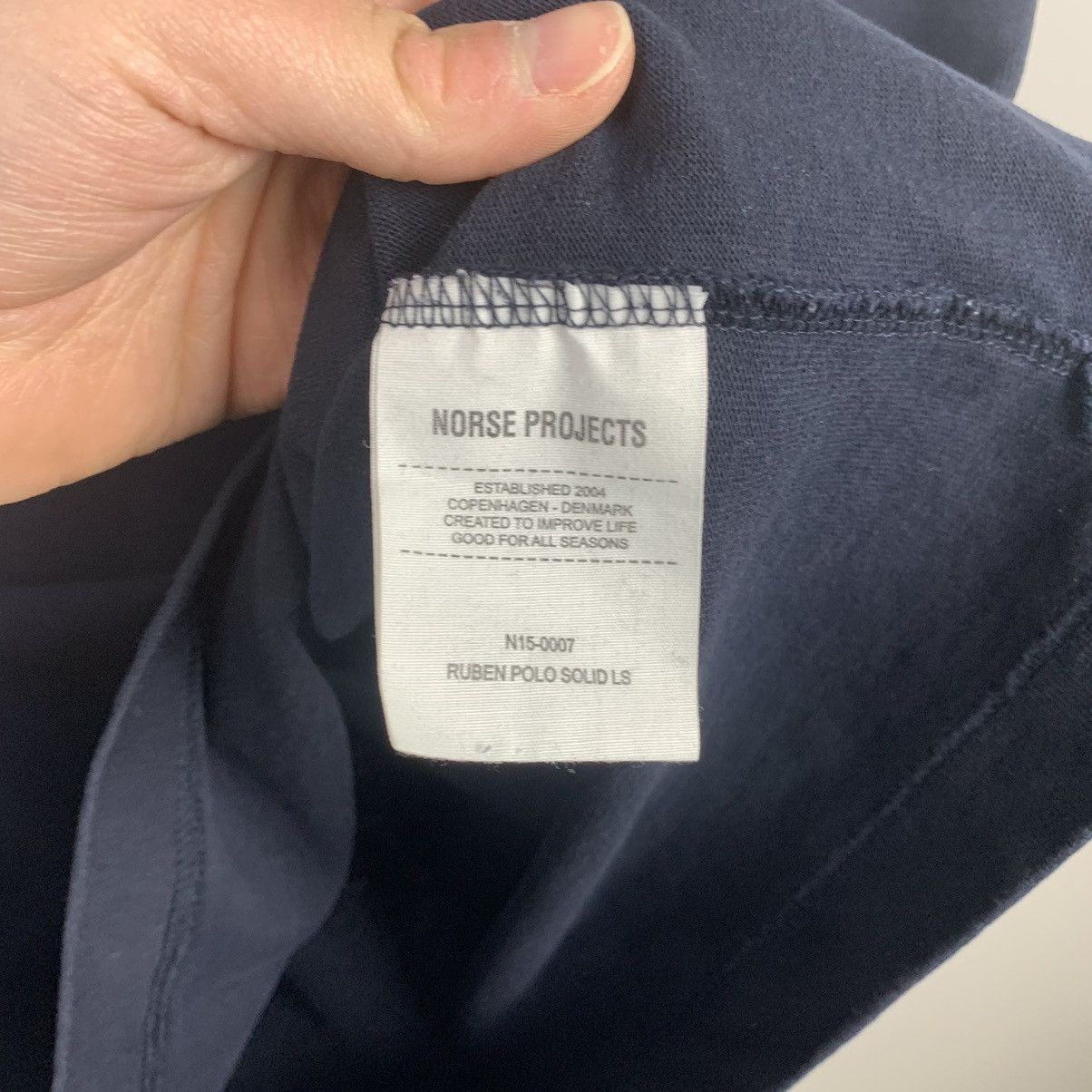 Norse Projects Norse Project Button Ups Sweatshirt Size M Navy Blue Size US M / EU 48-50 / 2 - 8 Thumbnail