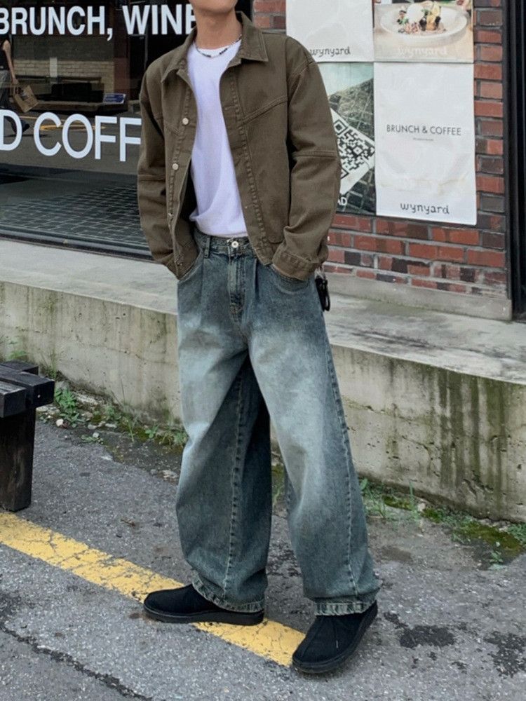 Japanese Brand × Jean Retro loose gradient wide leg jeans Size US 32 / EU 48 - 3 Thumbnail