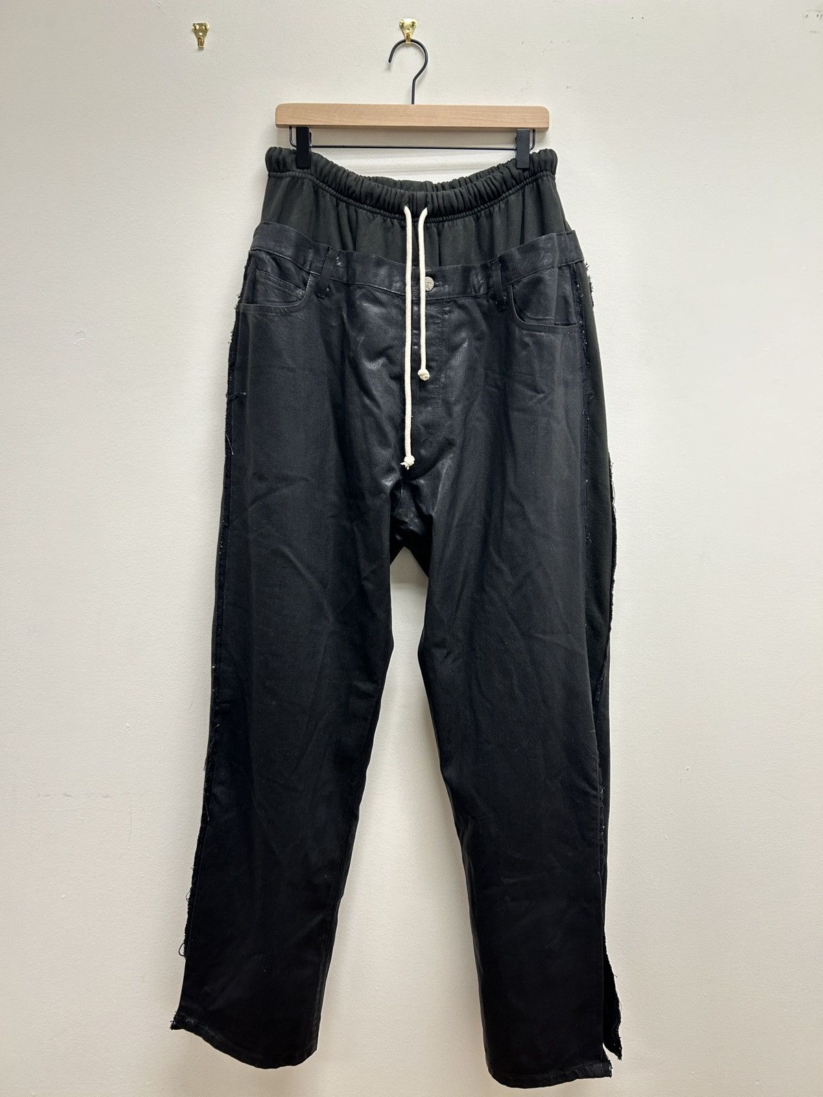 RRR-123 RRR-123 Waxed Hybrid Double Layered Sweatpants Size US 30 / EU 46 - 1 Thumbnail