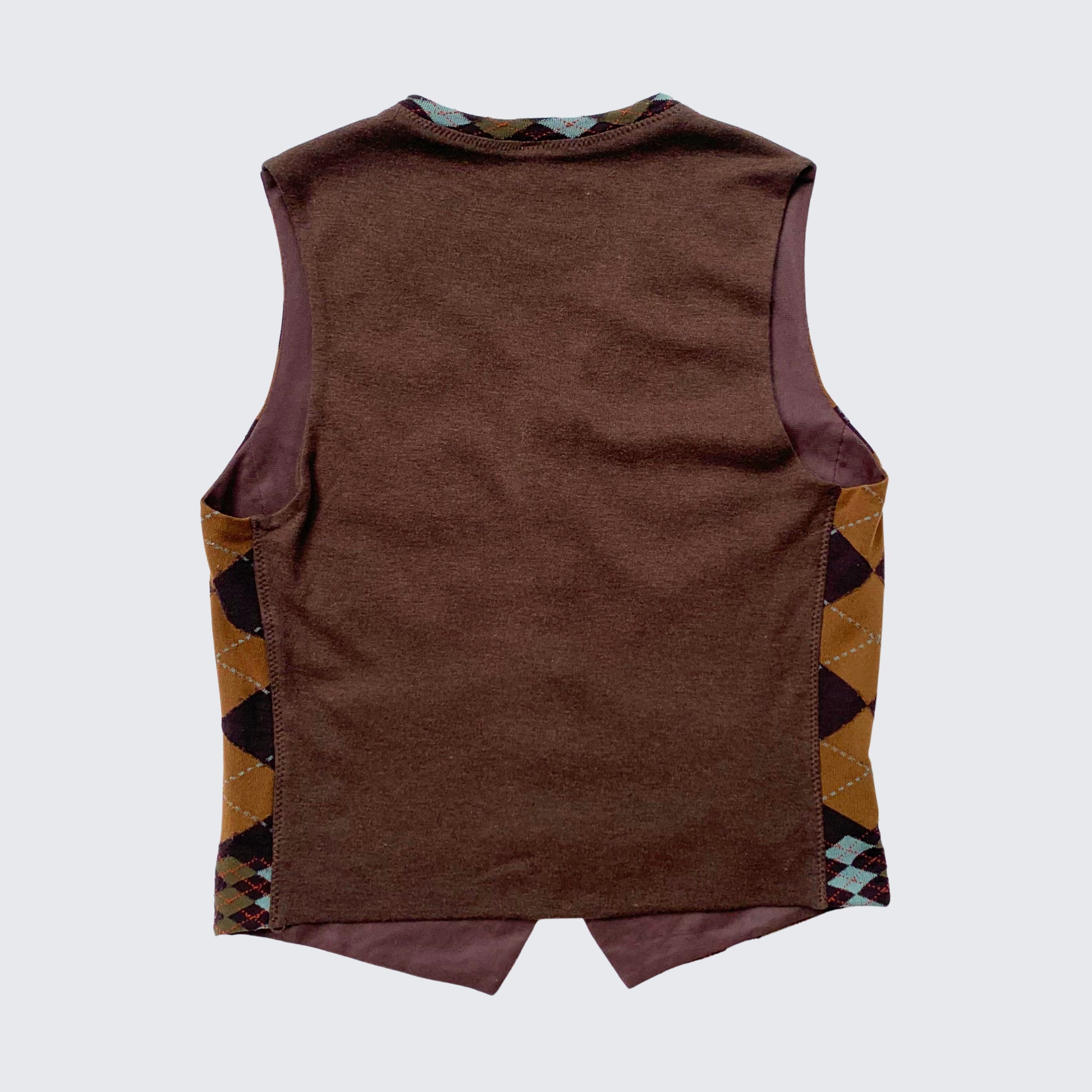 Hanae Mori 1990s Hanaemori Japan Design Vintage Fitted Knit Vest Size XS / US 0-2 / IT 36-38 - 2 Thumbnail