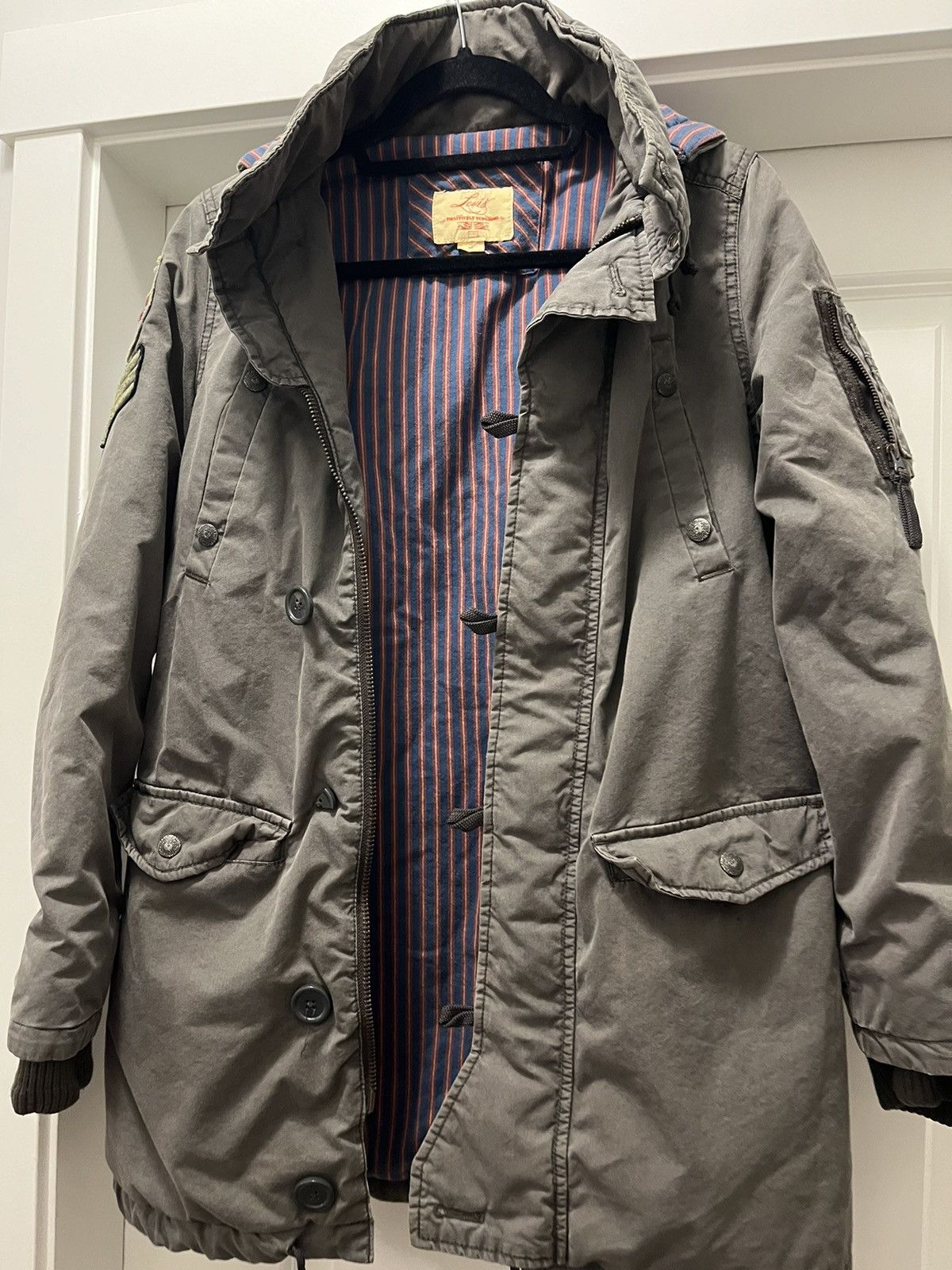 image of Levis Levi’S Warm Jacket Army Style (M) in Grey, Women's (Size Medium)