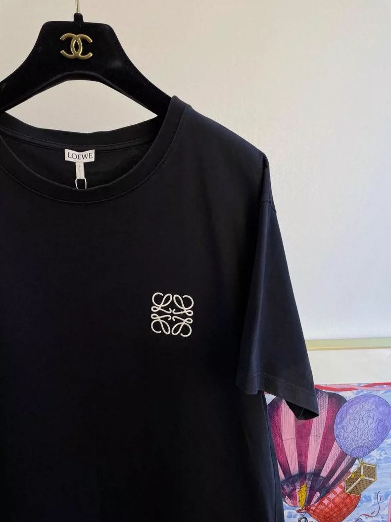 Loewe LOEWE Black small logo T-shirt Size L / US 10 / IT 46 - 3 Thumbnail
