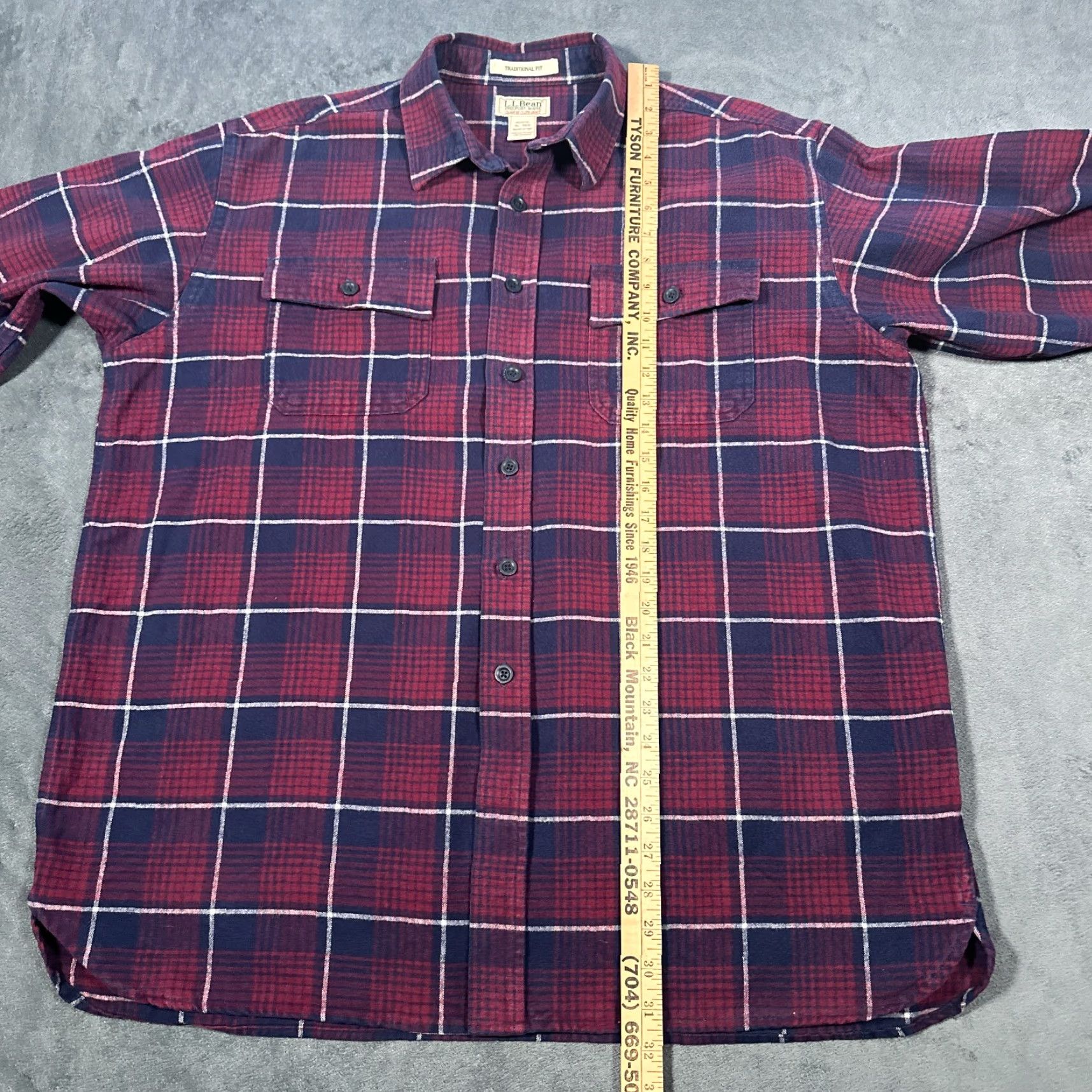 Vintage VINTAGE L.L. Bean Chamois Shirt Mens Extra Large Plaid Cotton Long Sleeve Button-Up Fall Winter Outdoor Mens Size US XL / EU 56 / 4 - 6 Thumbnail