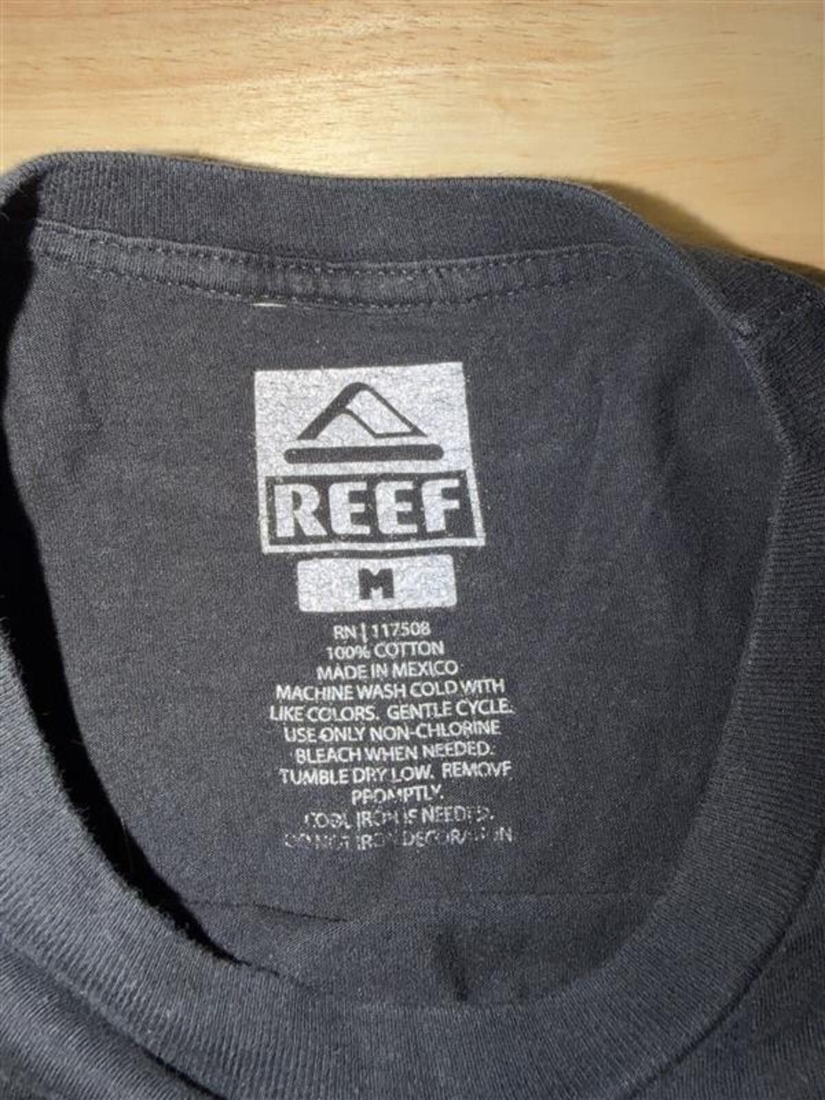 REEF Reef Surf Company T-Shirt M Black Logo Graphic 1984 Size US M / EU 48-50 / 2 - 3 Thumbnail