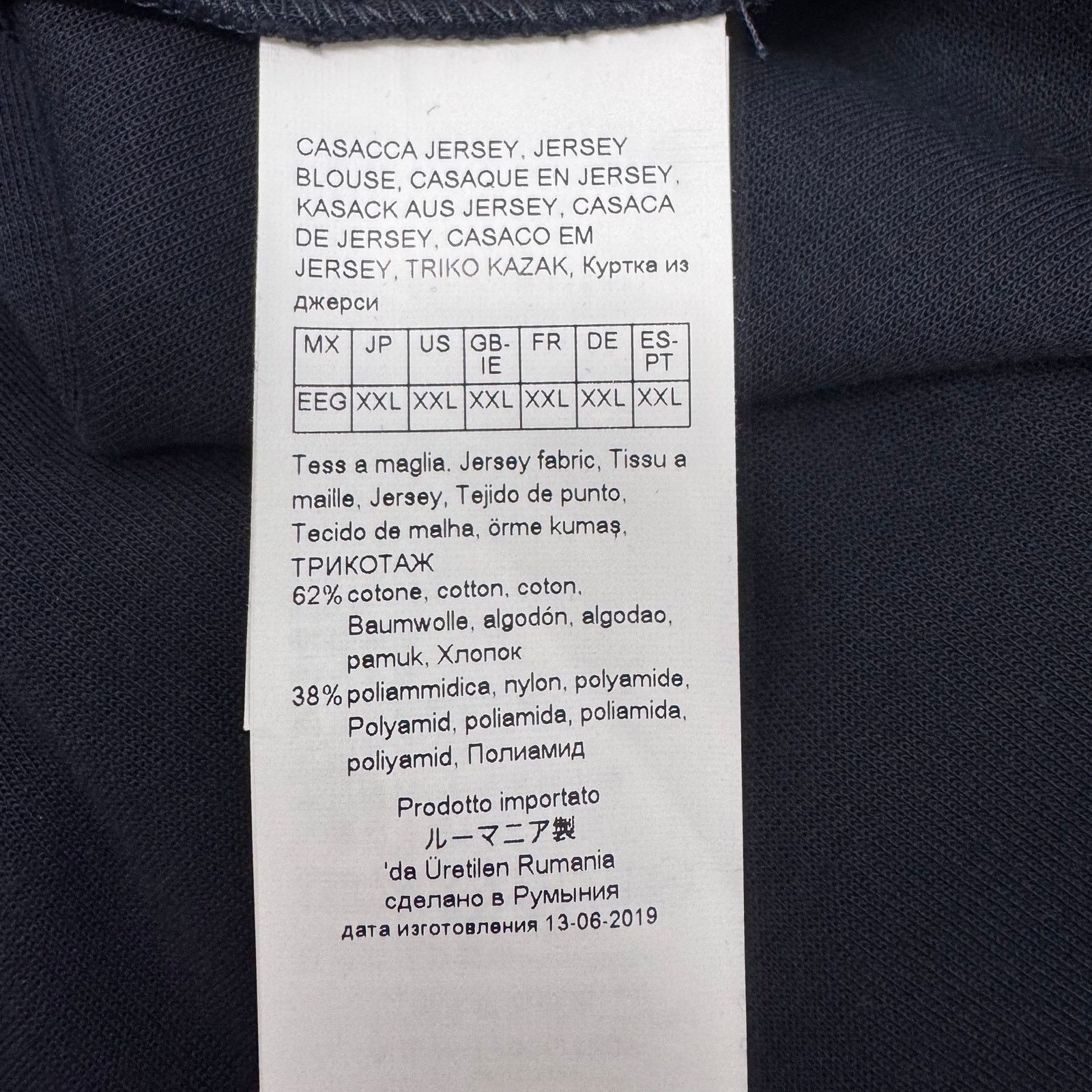 Marina Rinaldi Marina Rinaldi Opera Cotton Blend Shirt Navy Nautical US 24 Size 4XL / US 24-26 - 7 Thumbnail