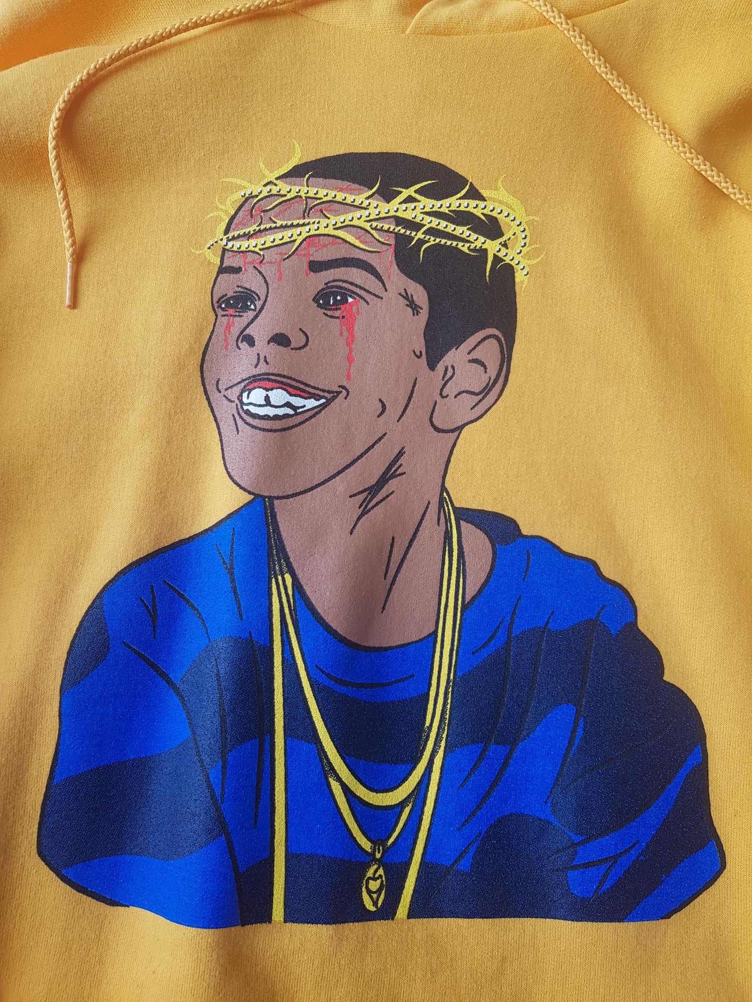 Champion Champion Westside Gunn FLYGOD hoodie in yellow (2016) Size US L / EU 52-54 / 3 - 3 Thumbnail