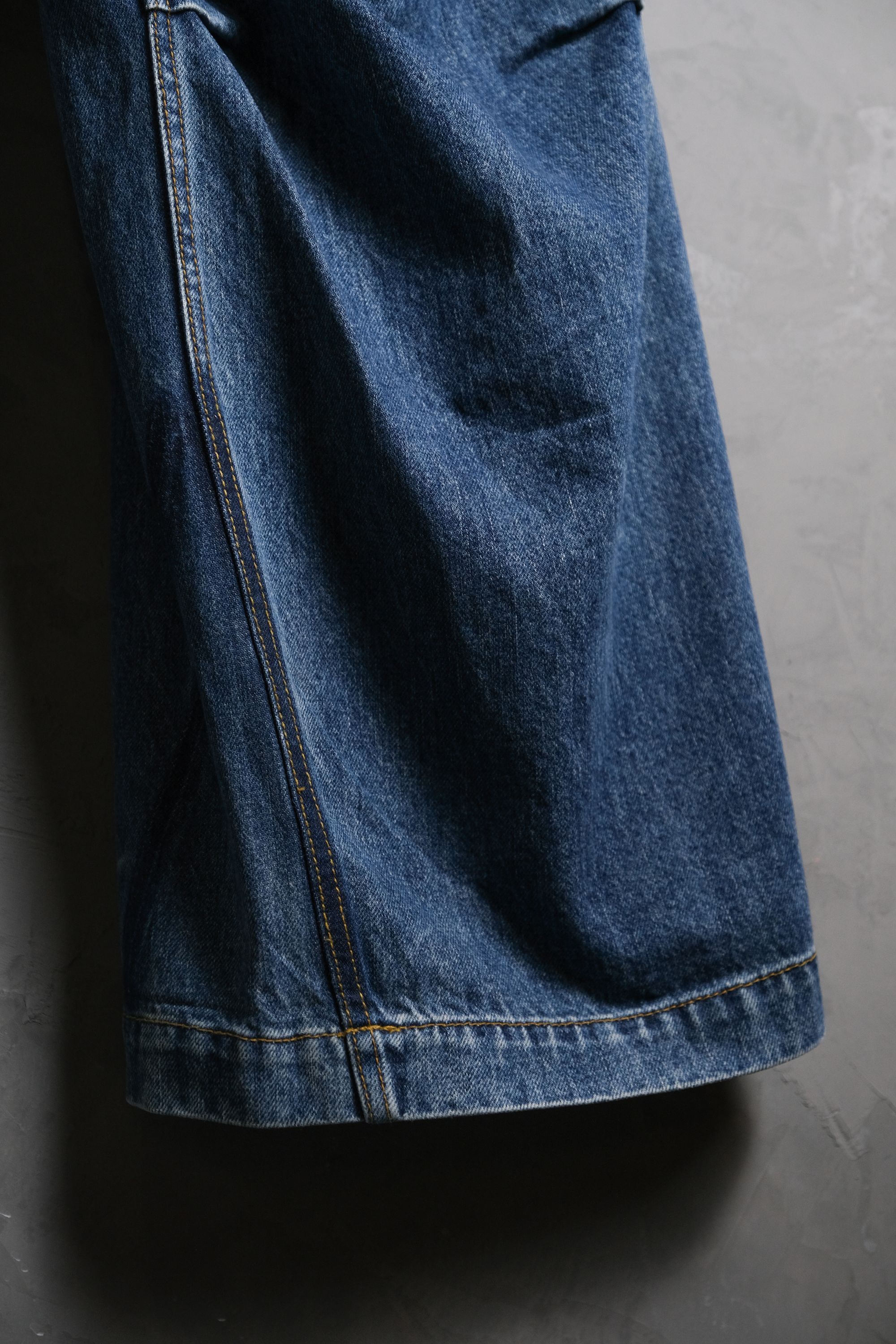 Japanese Brand MATSUFUJI Denim Wide Trousers INDIGO Size US 36 / EU 52 - 7 Thumbnail