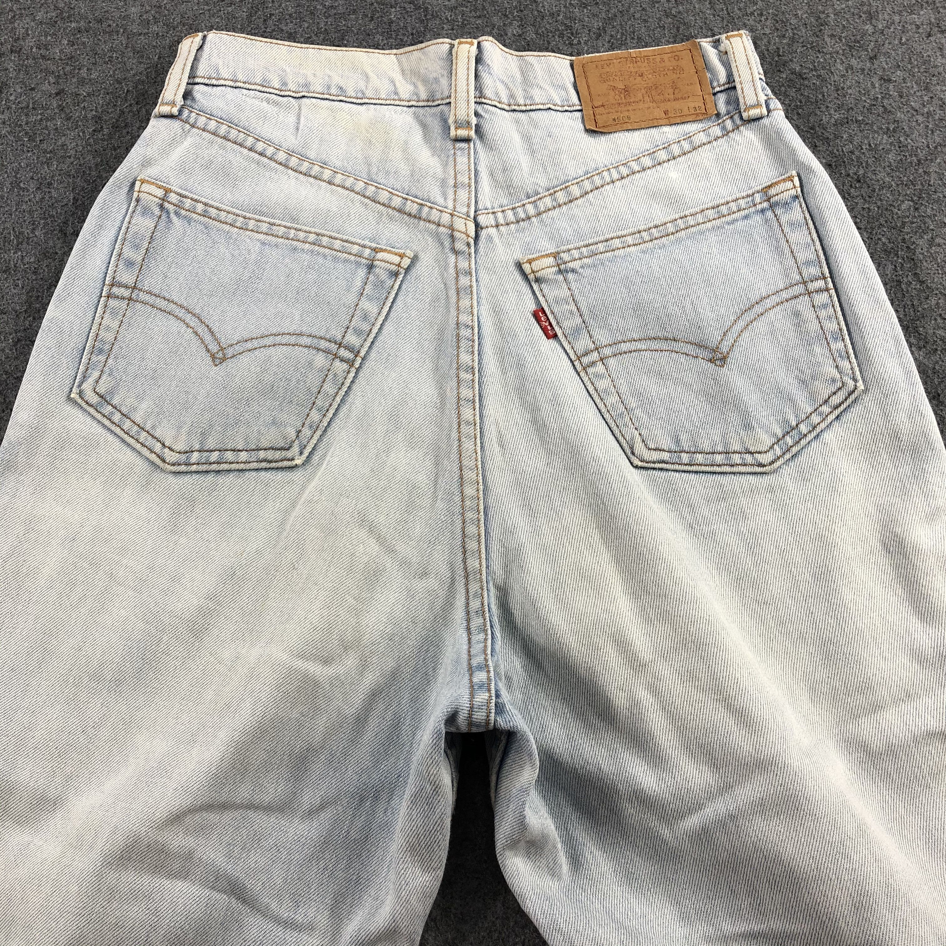 Levi's Vintage 90s Light Wash Levis 509 Jeans-J1888 Size US 27 - 4 Thumbnail