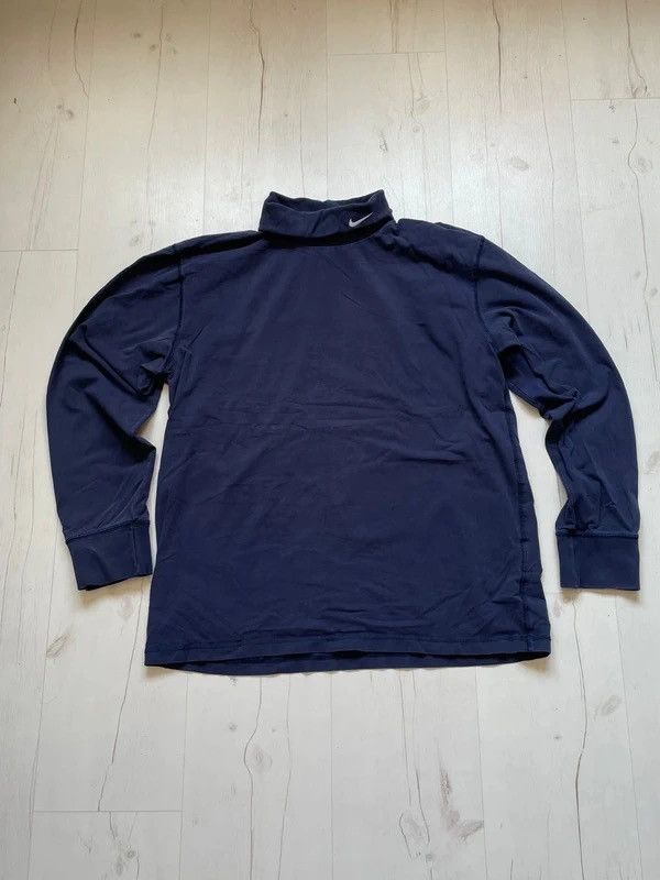 Nike Nike Vintage 2004 Y2K Turtleneck Navy Rare Sz XL Size US XL / EU 56 / 4 - 1 Thumbnail