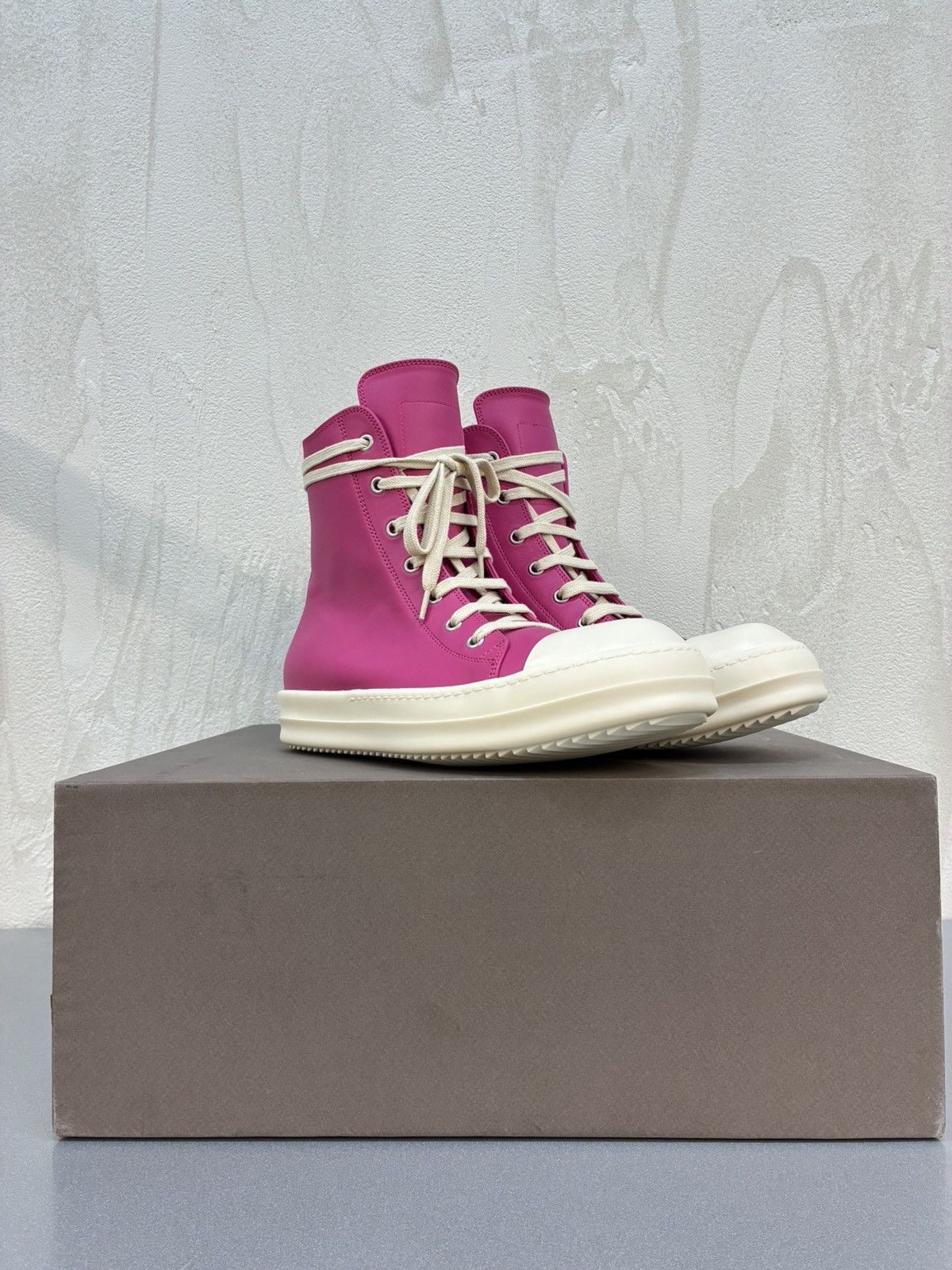 Rick Owens Rick Owens Hot Pink Ramones Sneakers Size US 7.5 / IT 37.5 - 2 Thumbnail