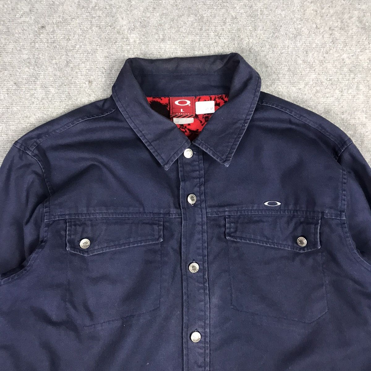 Japanese Brand × Oakley OAKLEY BUTTON INDIGO STYLE JACKET Size US L / EU 52-54 / 3 - 2 Thumbnail