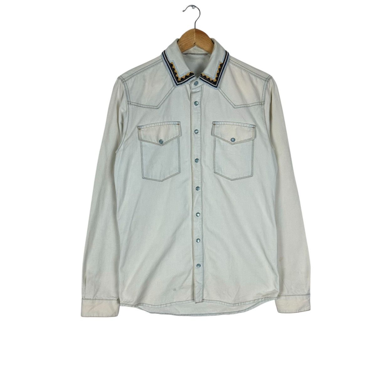 Valentino 🌟VALENTINO WESTERN FLANNEL BUTTON SHIRT Size US S / EU 44-46 / 1 - 1 Thumbnail