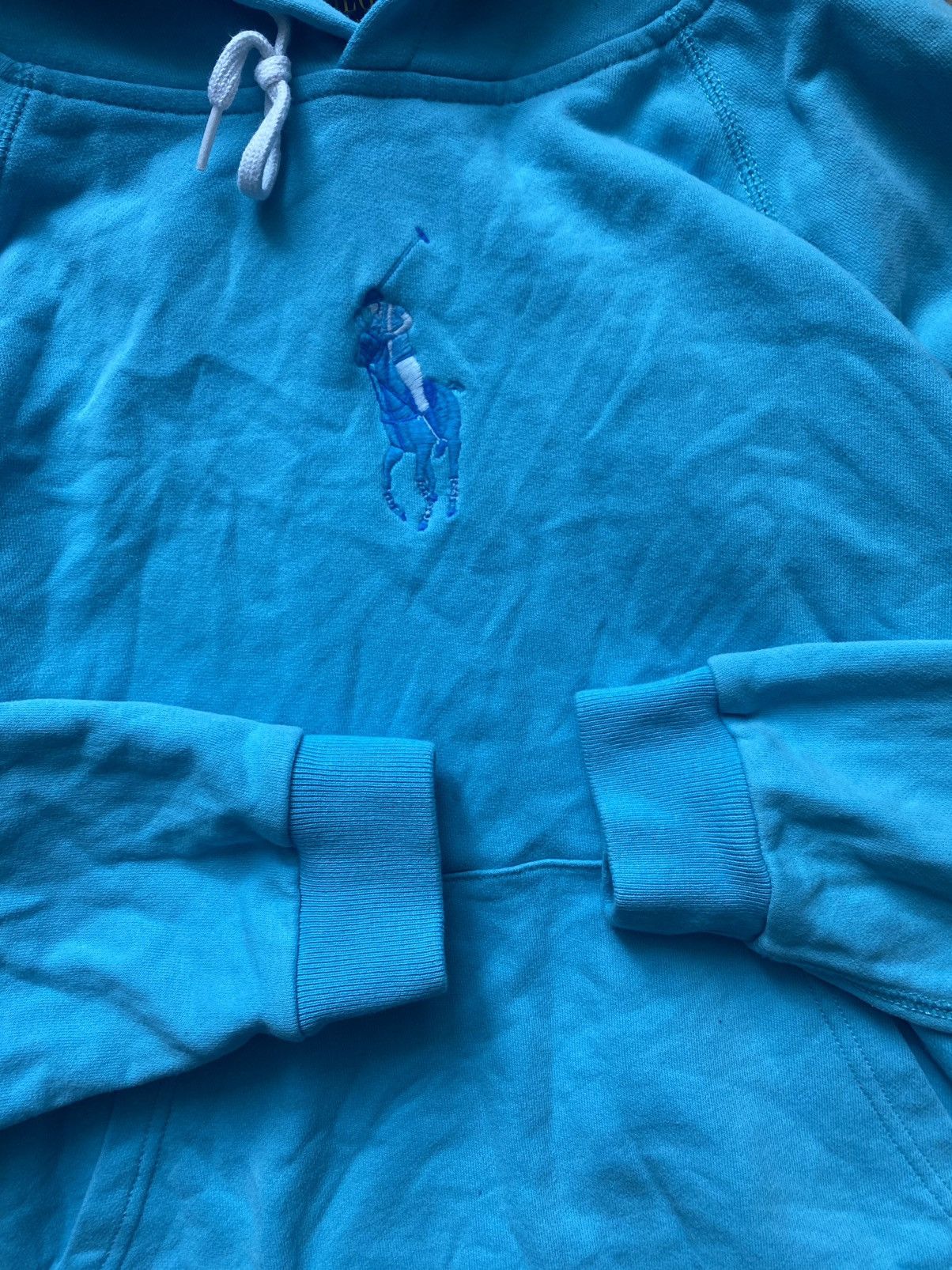 Polo Ralph Lauren × Vintage Polo big pony blue hoodie Size US M / EU 48-50 / 2 - 2 Thumbnail