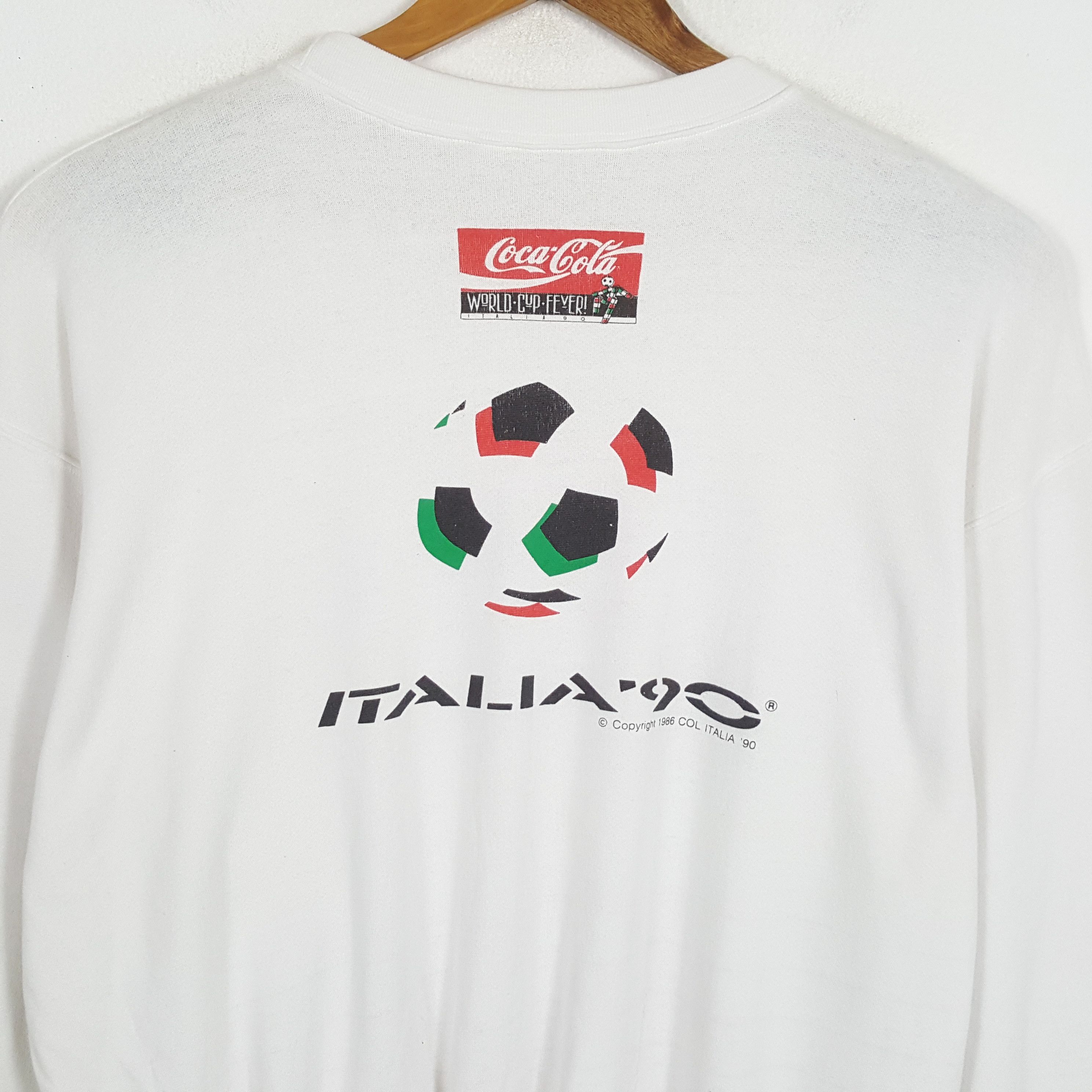 Coca Cola × Vintage Vintage COCA COLA WORLD CUP ITALIA 1990 Promo Sweatshirt Size US XL / EU 56 / 4 - 4 Thumbnail