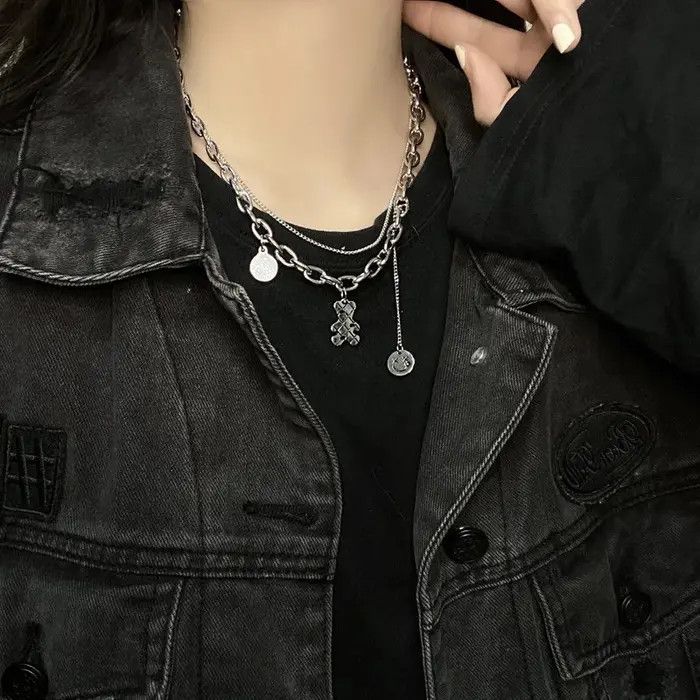 Jewelry Korean Bear Choker Necklace Size ONE SIZE - 1 Thumbnail