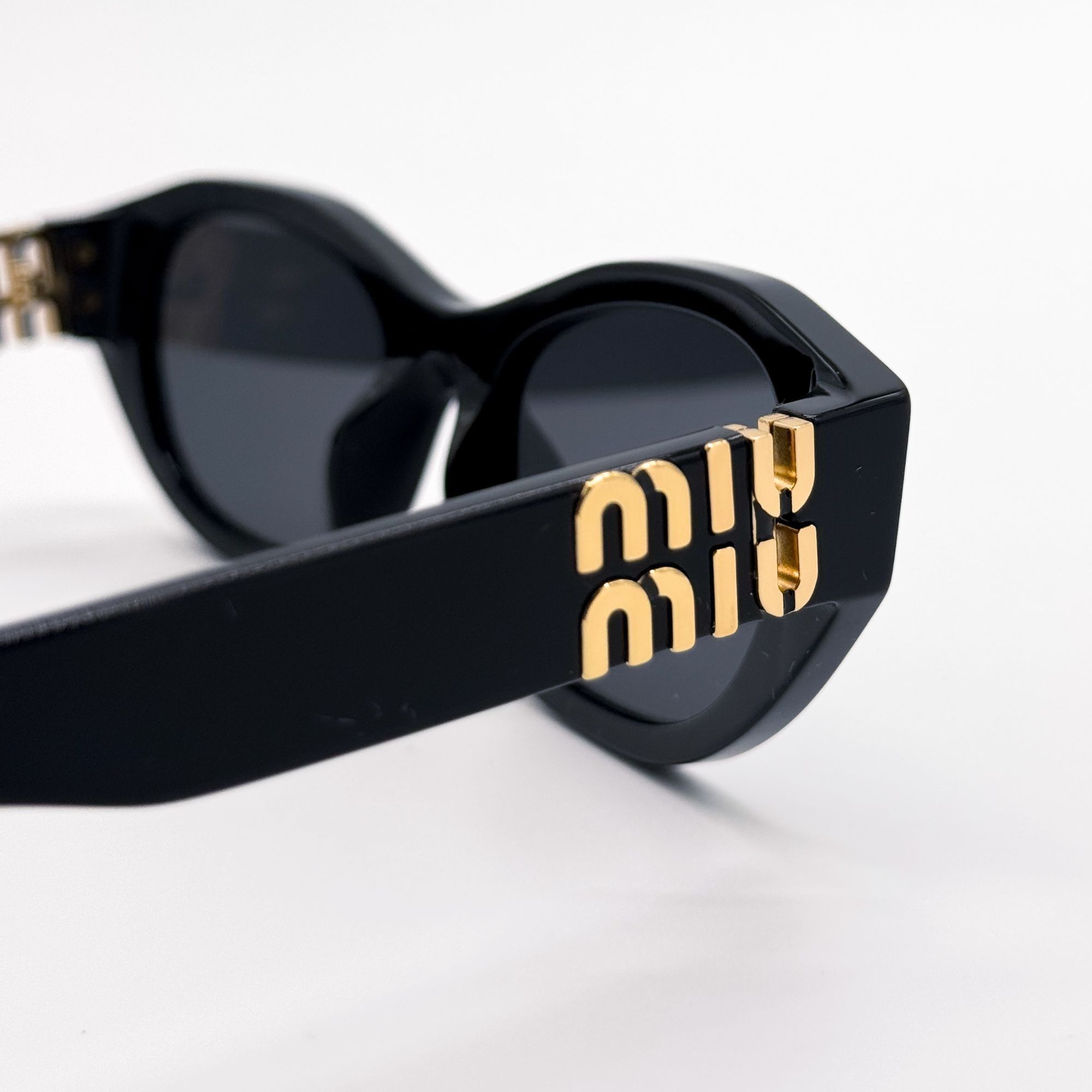 Miu Miu NEW MIU MIU SUNGLASSES MUA03S 16K08Z BLACK MU A03S, SMU A03 Size ONE SIZE - 6 Thumbnail