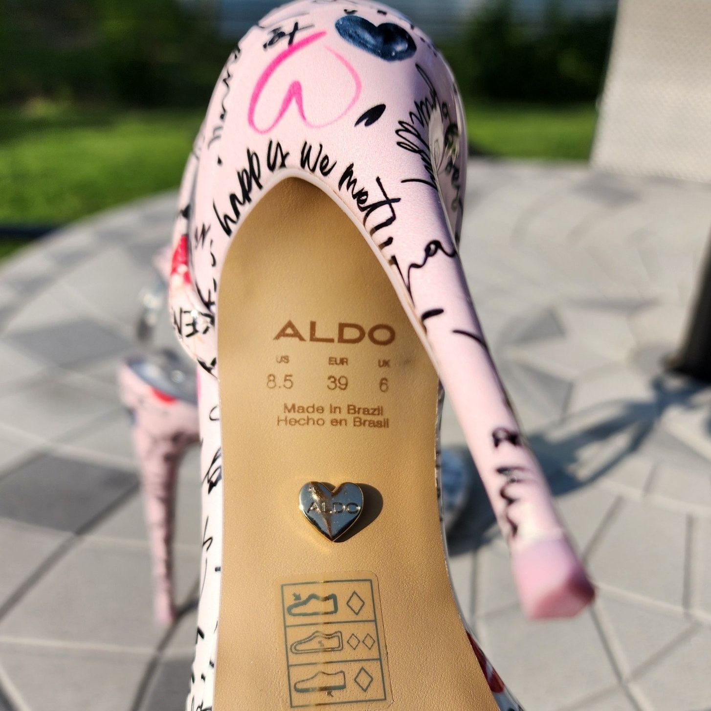 Aldo ALDO Kat Miscellaneous Faux Patent Leather Dress Sandals 8.5 Size US 8.5 / IT 38.5 - 7 Thumbnail