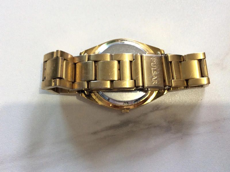 Pulsar Pulsar gold dial stainless steel bracelet watch Size ONE SIZE - 4 Thumbnail
