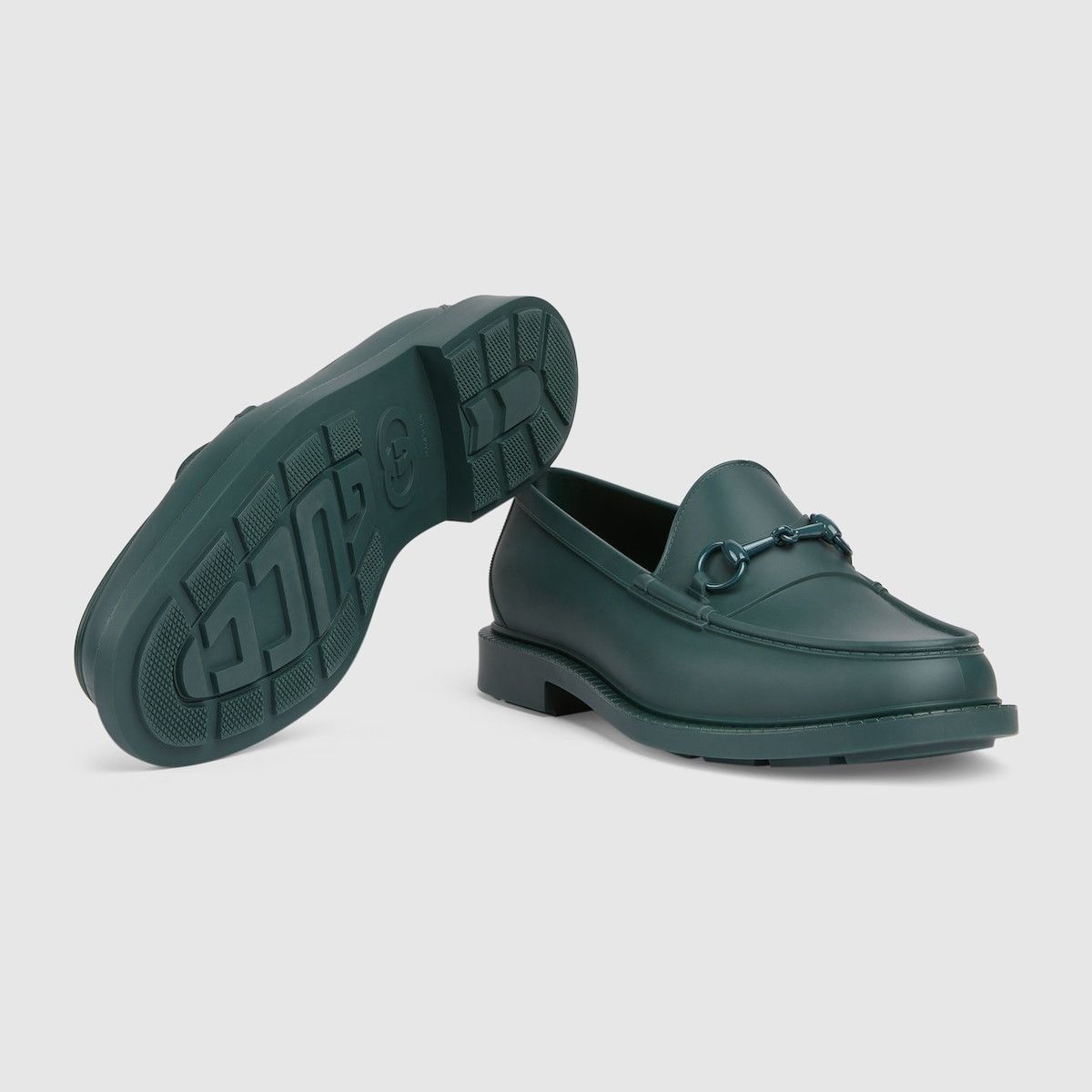 Gucci o1s1wg110125 Enameled Horsebit Loafers in Dark Green Size US 9.5 / EU 42-43 - 6 Thumbnail