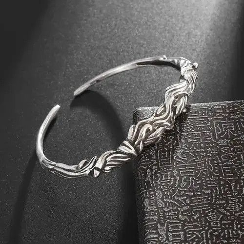 StraightFaded Retro Gothic Open Bracelet Size ONE SIZE - 4 Thumbnail