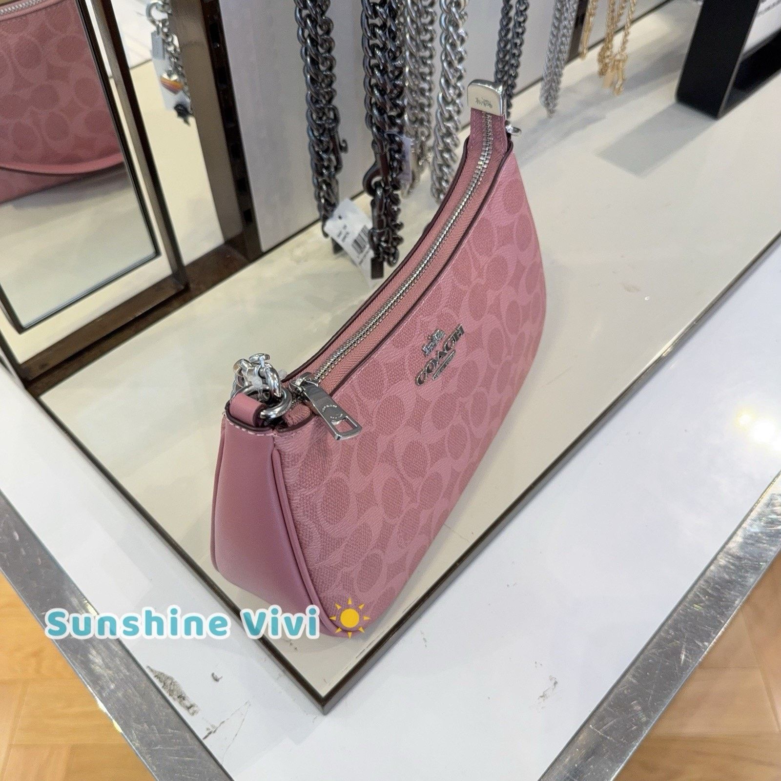 Coach NWT COACH Teri shoulder bag CV933 dusty Pink (New Color) Size ONE SIZE - 2 Thumbnail
