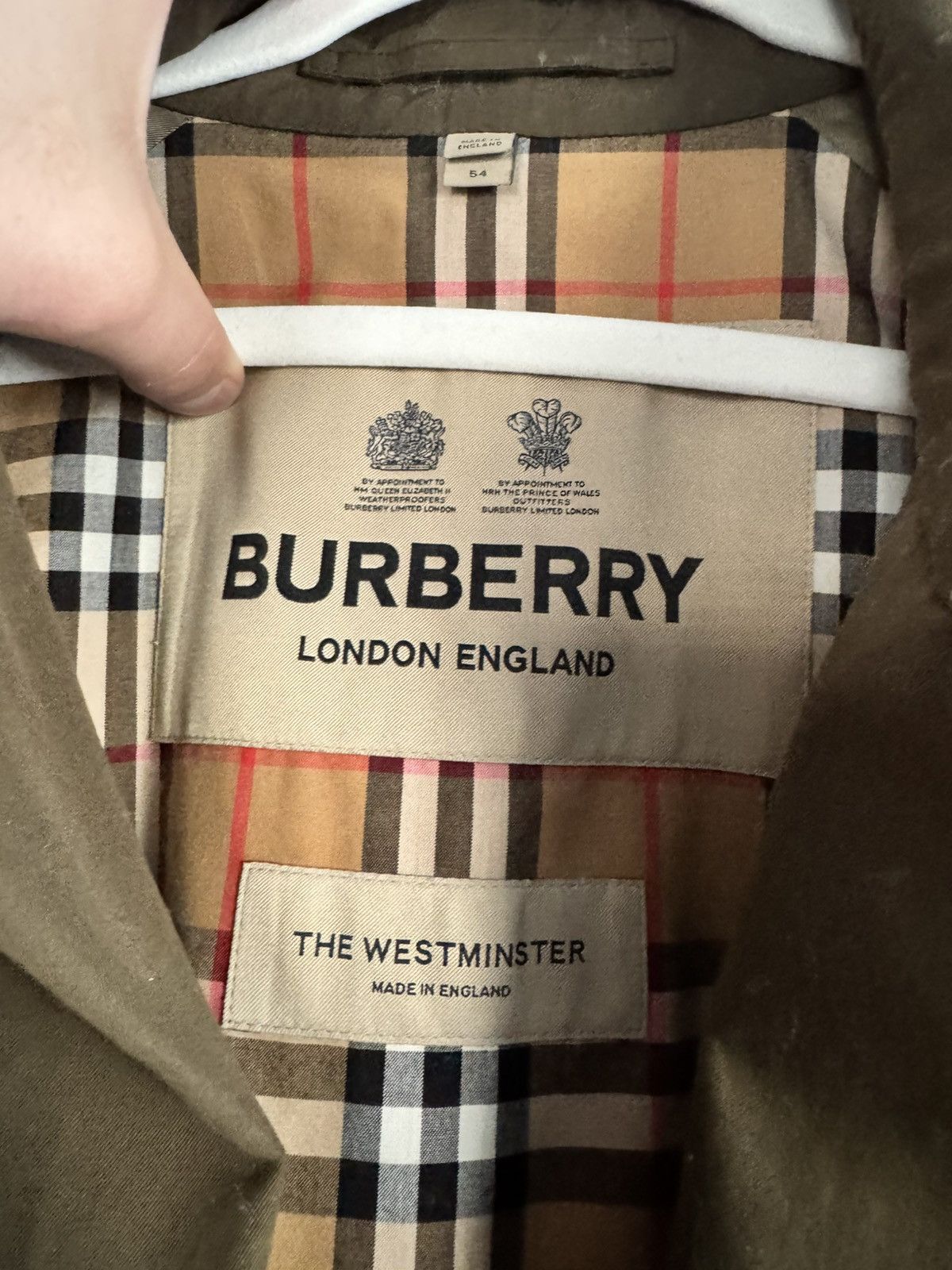 Burberry Olive green Burberry trench coat Size US L / EU 52-54 / 3 - 2 Thumbnail