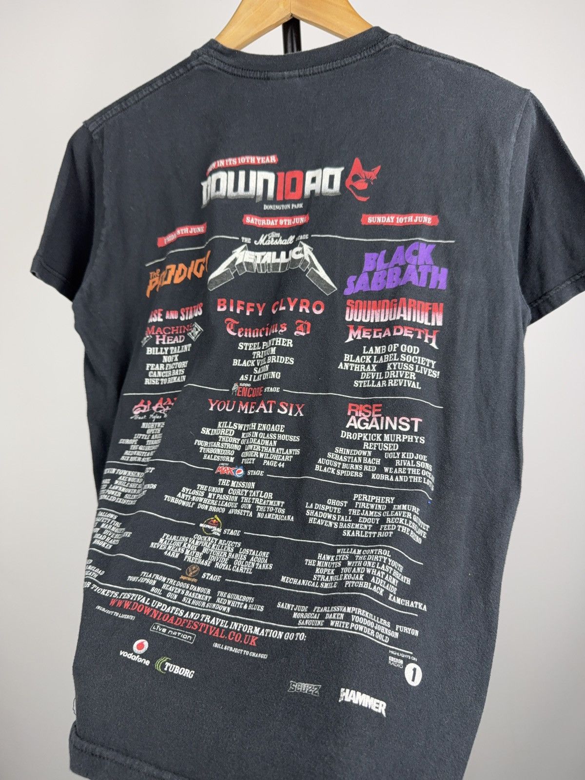 Band Tees Download Festival 2013 Band Tee Metallica Sabbath Prodigy Size US S / EU 44-46 / 1 - 12 Thumbnail