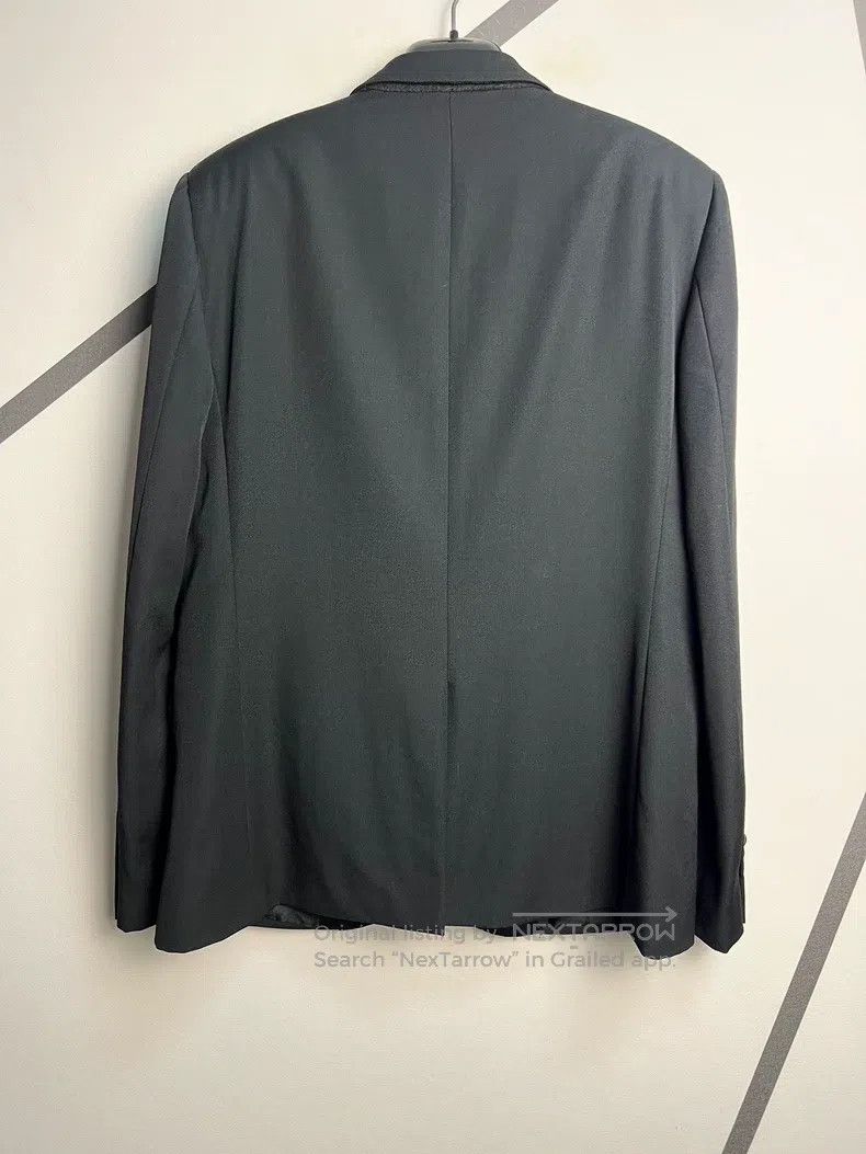 Saint Laurent Paris Saint Laurent Paris Satin Shawl Collar Wool Smoking Jacket Size US M / EU 48-50 / 2 - 2 Thumbnail