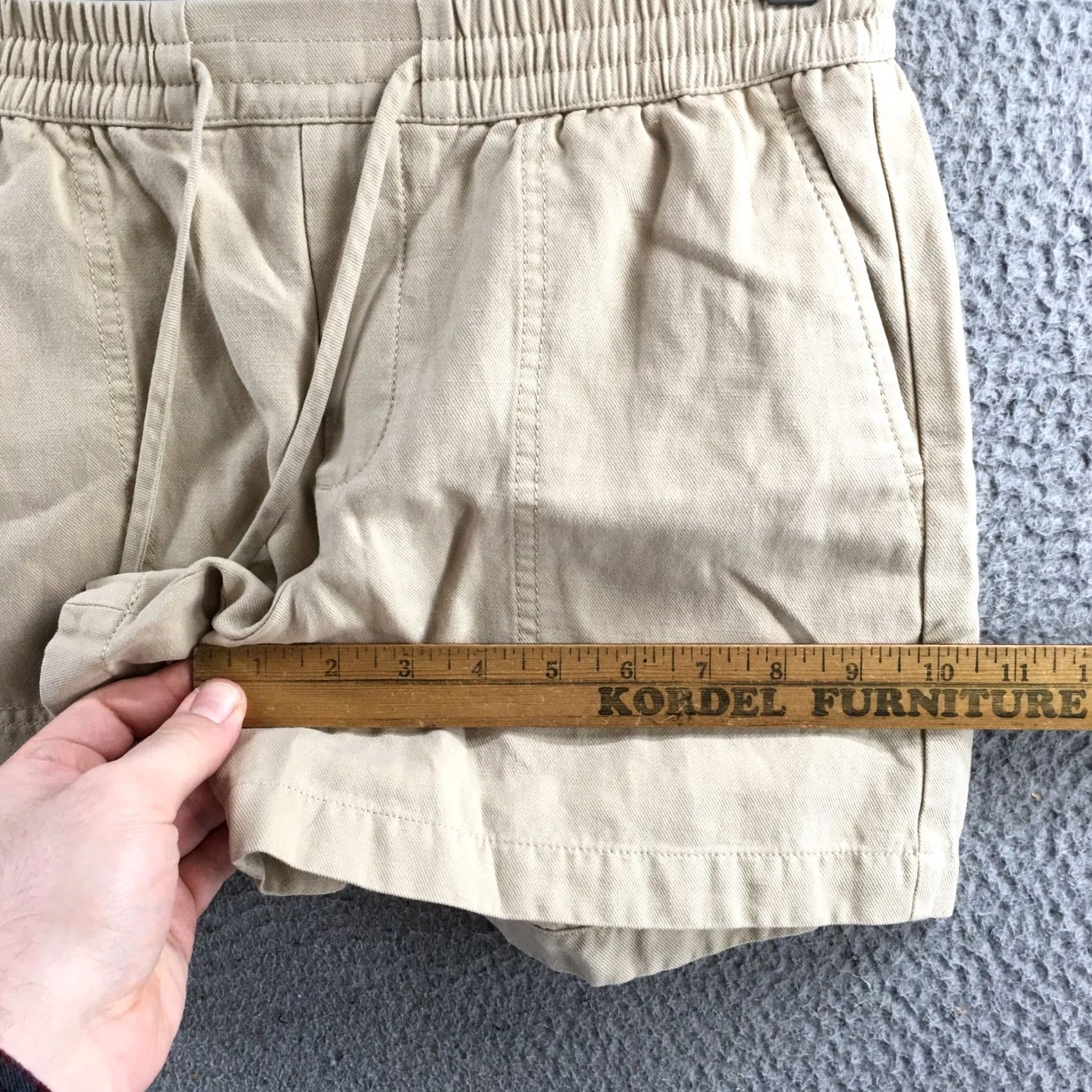 Banana Republic Banana Republic Utility Short Womens XS Beige Mid Rise Drawstring Side Pocket Size 26" / US 2 / IT 38 - 7 Thumbnail
