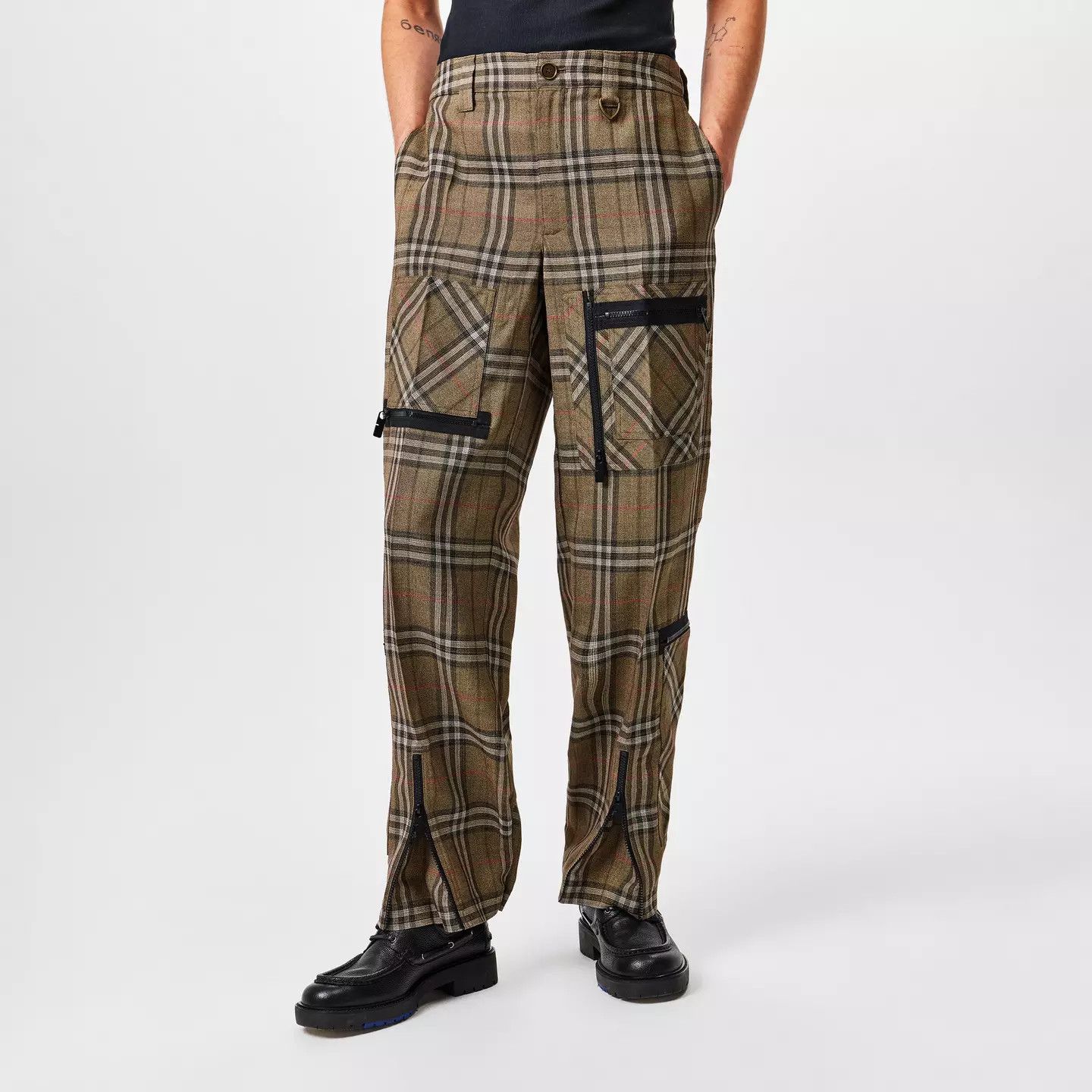 Burberry o1g2r1mq0426 Wool Tech Technical Fabric Cargo Trousers Size US 36 / EU 52 - 3 Thumbnail