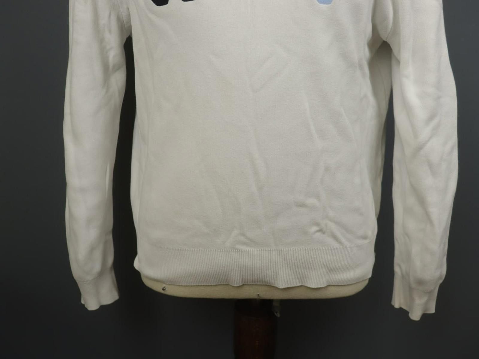 Lacoste Lacoste White Graphic Logo Pullover Sweatshirt Size 44 Size M / US 6-8 / IT 42-44 - 11 Thumbnail