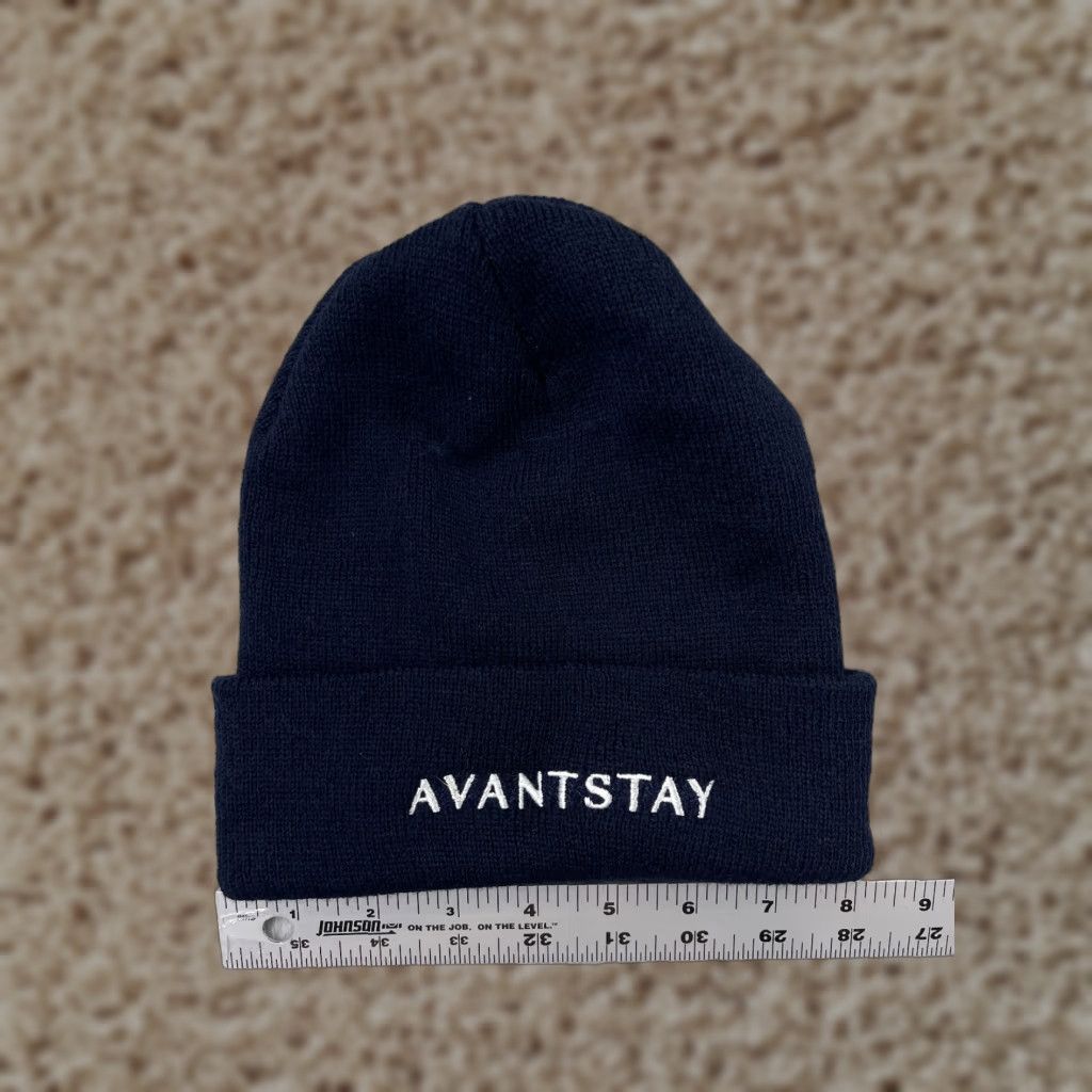 Vintage AvantStay Beanie Toque Adult One Size Blue Knit 100% Acrylic Snow Ski Made USA Size ONE SIZE - 1 Thumbnail