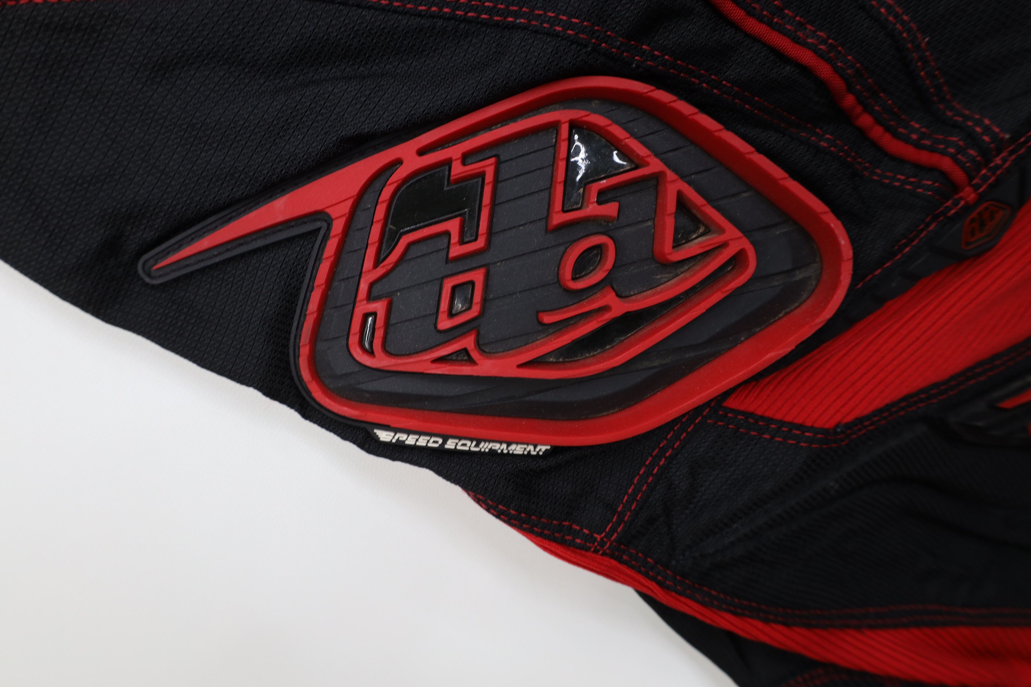 Vintage Troy Lee Designs Motocross Racing Riding Pants Black Red Size US 32 / EU 48 - 6 Thumbnail