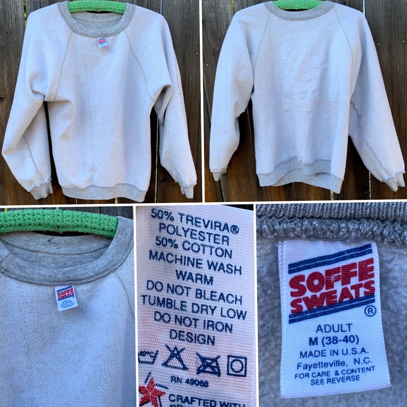 Soffe VINTAGE United States Navy Nas Moffett Field raglan sweatshirt sweater M gray Nike? Size US M / EU 48-50 / 2 - 4 Thumbnail