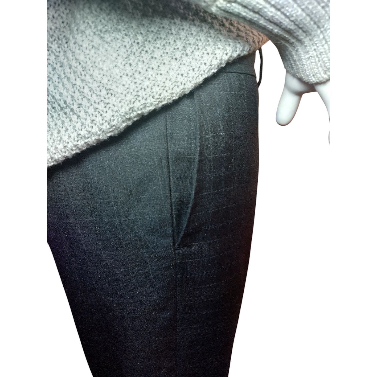 Ann Taylor Ann Taylor Dress Pants Fit Bootcut Smoke Gray Sz 10P Size 32" / US 10 / IT 46 - 2 Thumbnail