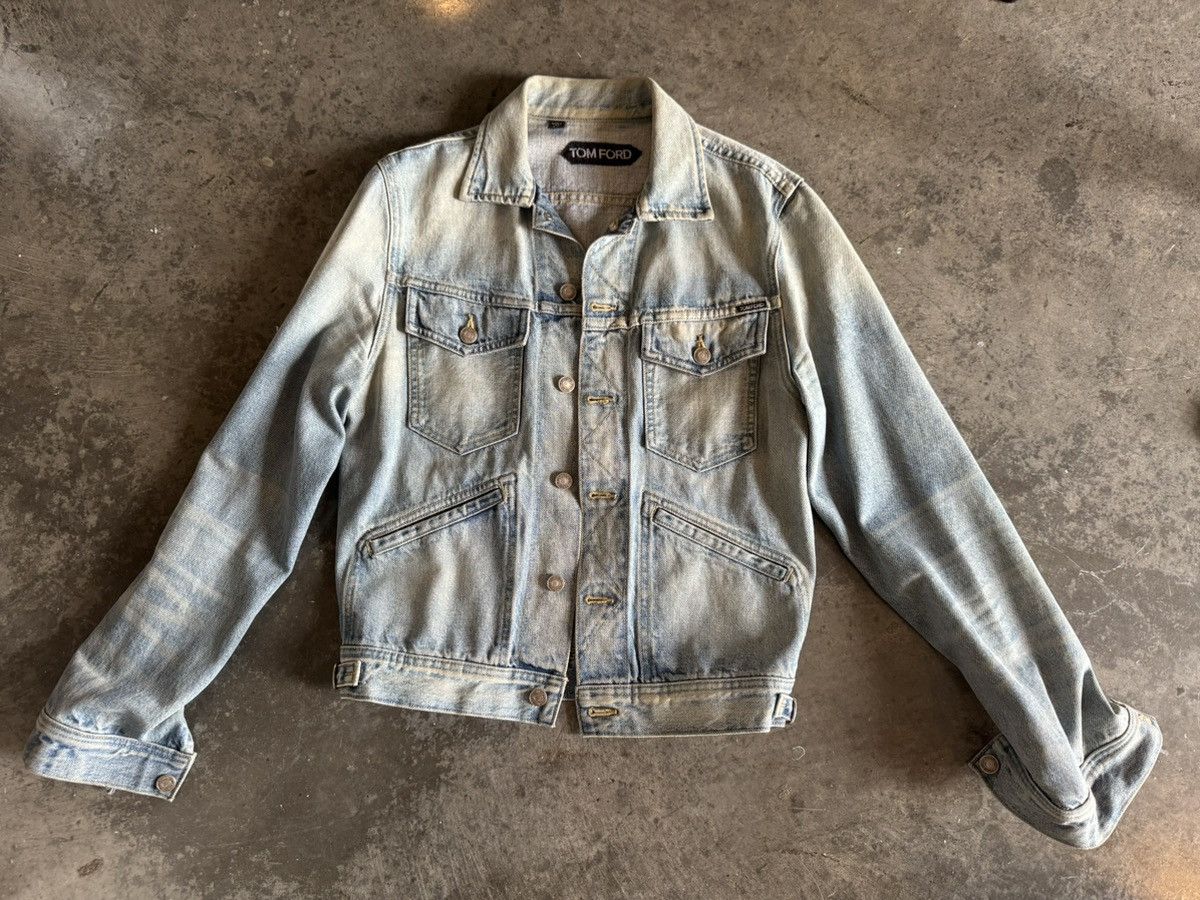 Tom Ford TOM FORD fitted Denim jacket light was Size US M / EU 48-50 / 2 - 1 Thumbnail