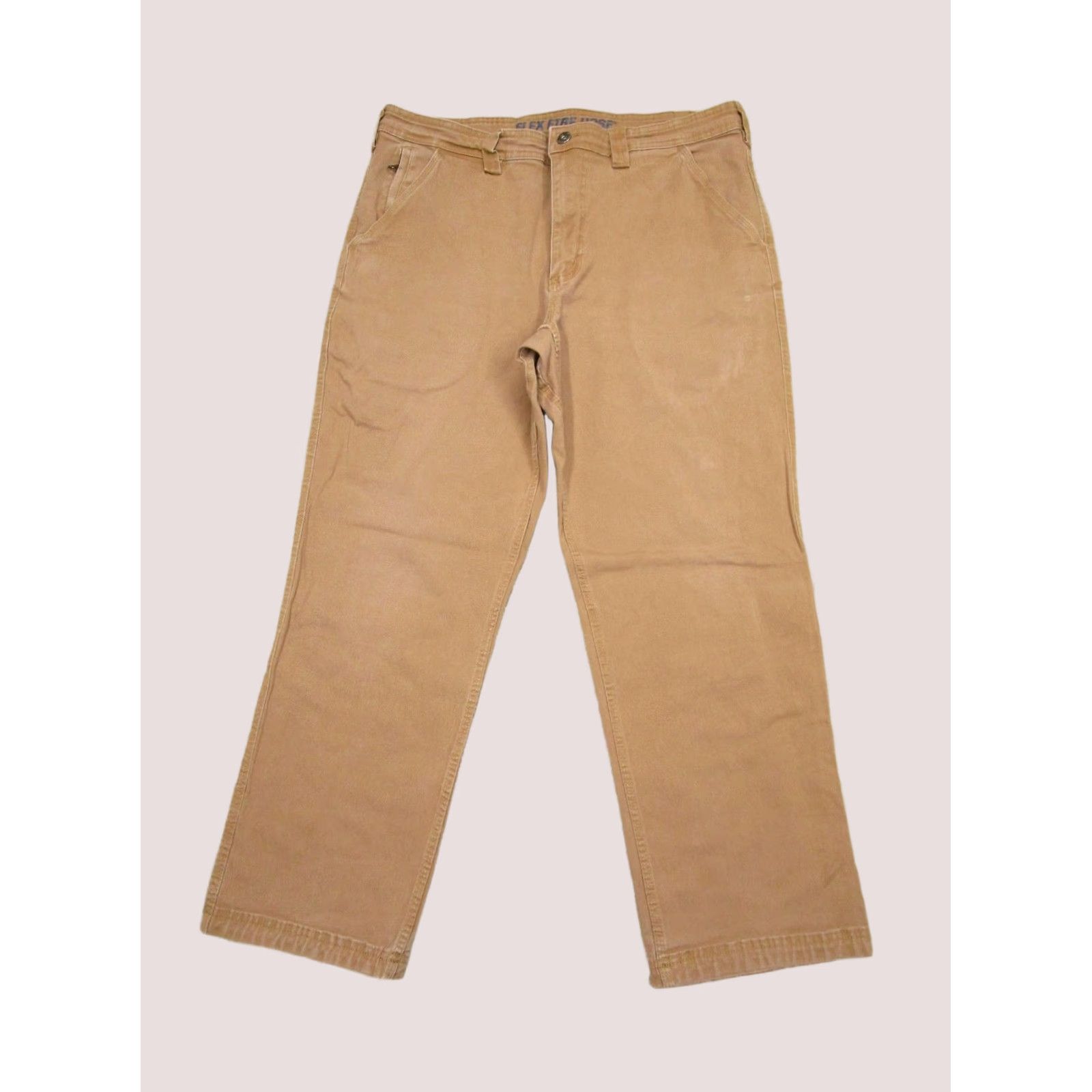 Vintage Duluth Cargo Pants Men 36x30 Brown Canvas Workwear Cargo Pocket Relaxed Fit Front Flat Front Pant Size US 36 / EU 52 - 1 Thumbnail