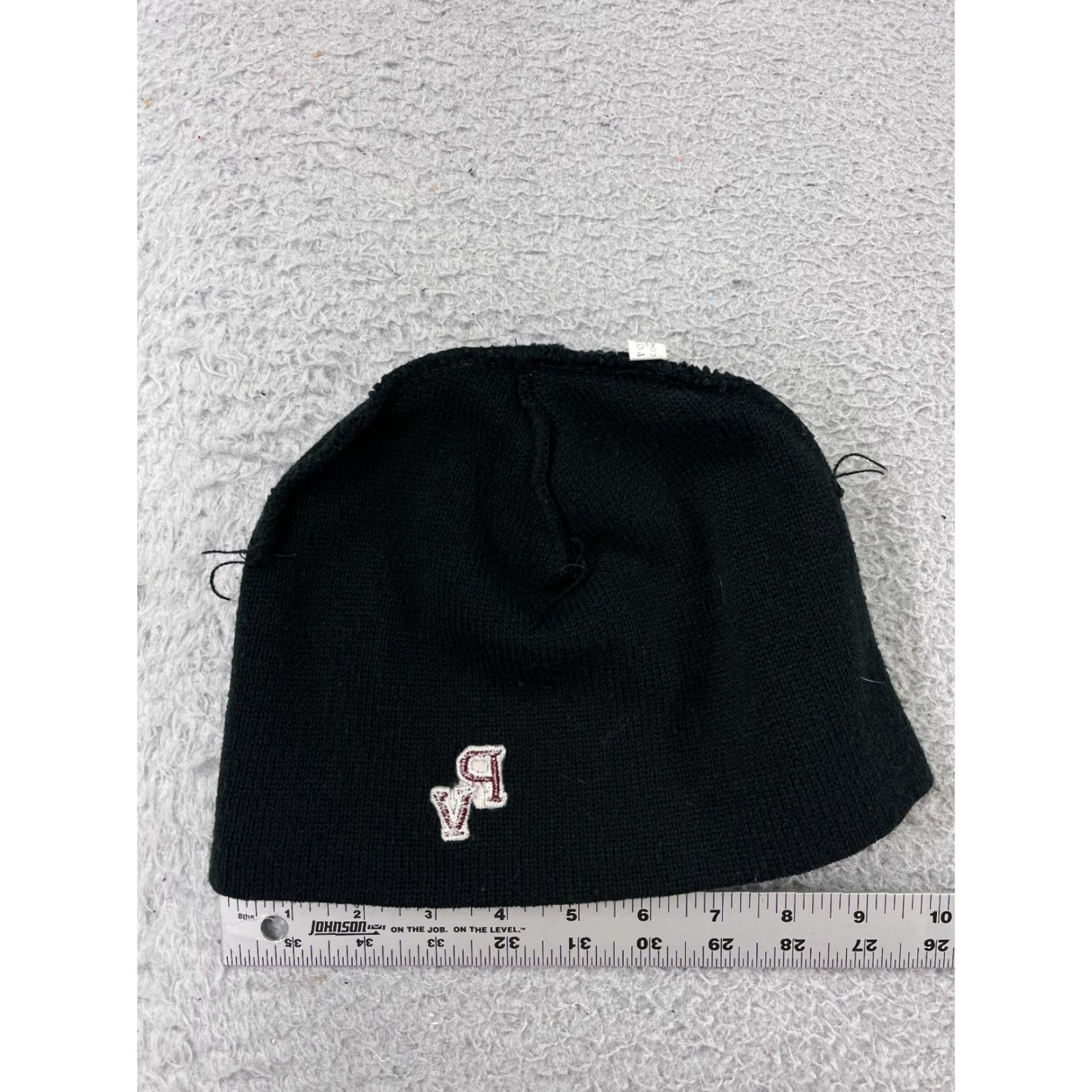 Port & Company Port & Company Beanie Hat Adult One Size Black Solid Logo School Pequea Valley High School Size ONE SIZE - 4 Thumbnail