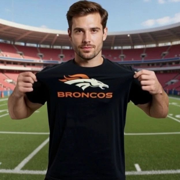 Other Denver Broncos Blue Short Sleeve T-Shirt | NFL Team Fan Tee Size US L / EU 52-54 / 3 - 2 Thumbnail